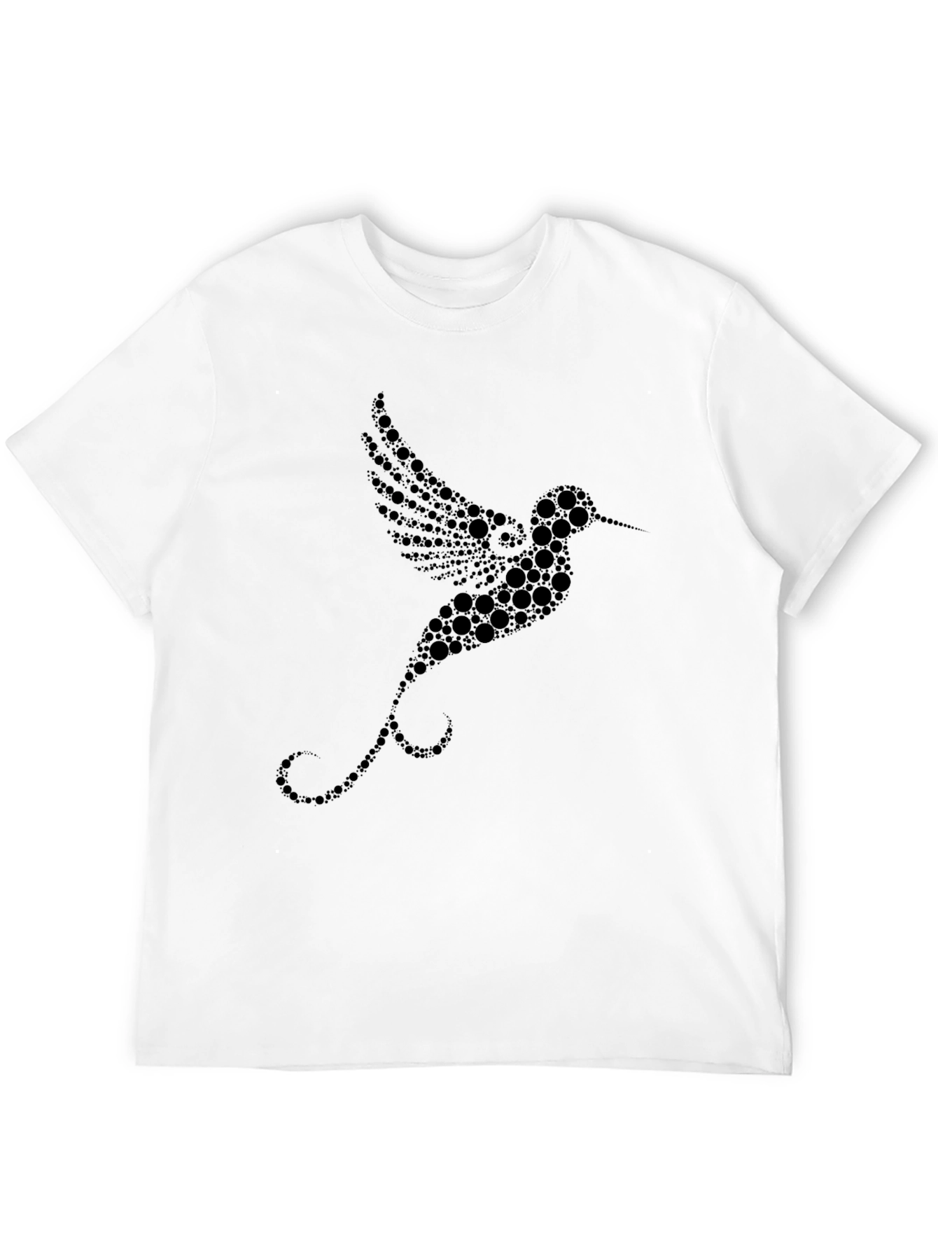 Black Hummingbird Graphic Tee - Unique Design