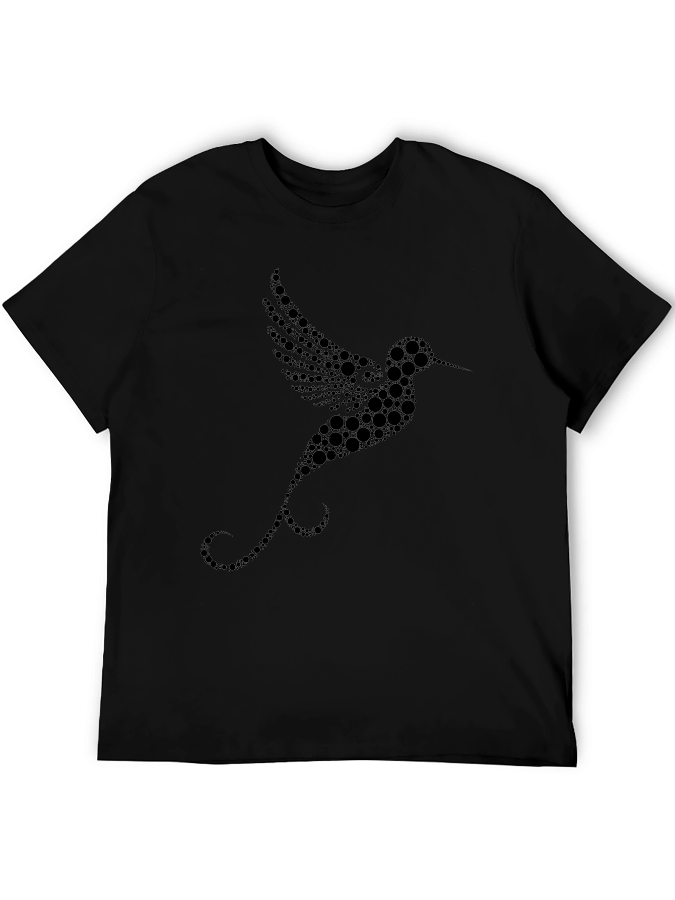Black Hummingbird Graphic Tee - Unique Design