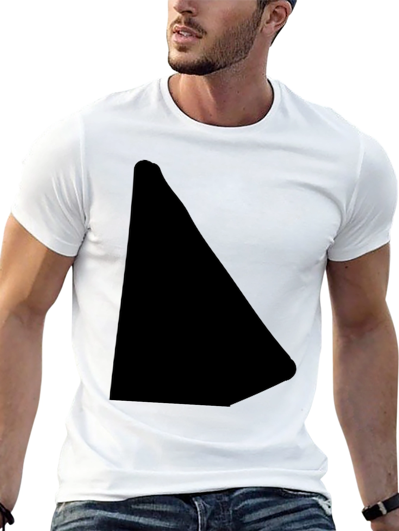 Mens Black Casual T-Shirt