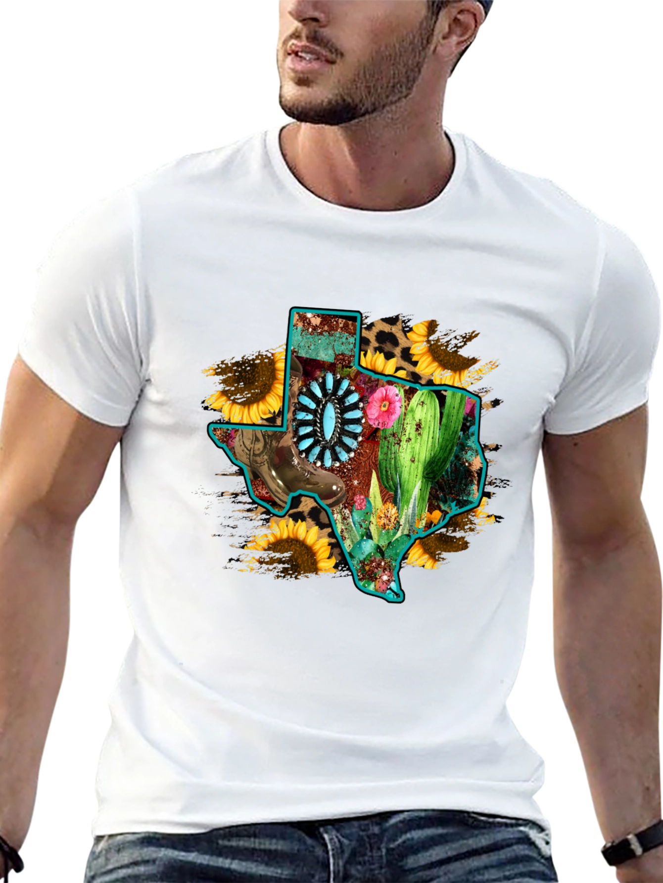 Texas State Pride Graphic Tee - Western Style