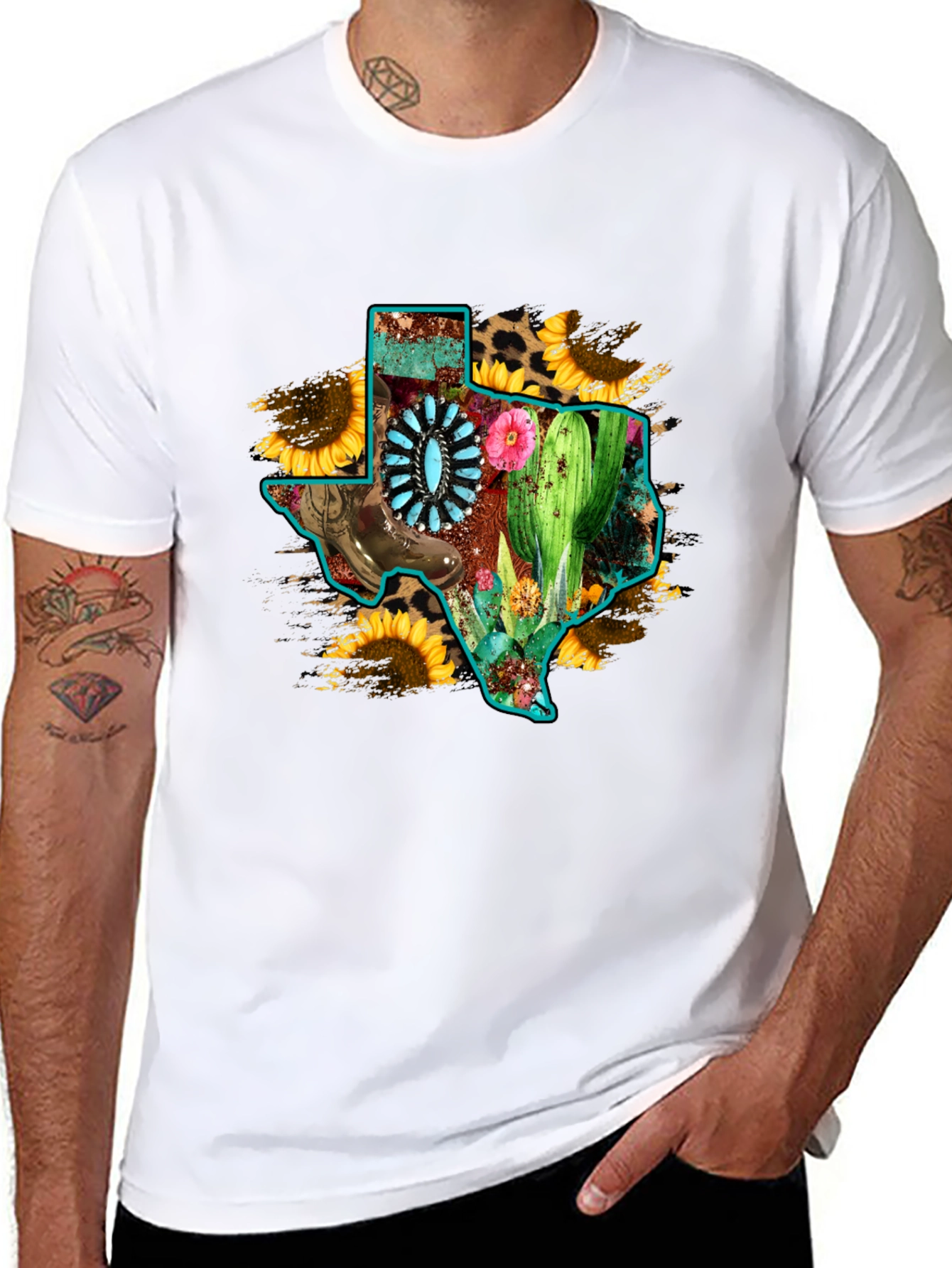 Texas State Pride Graphic Tee - Western Style