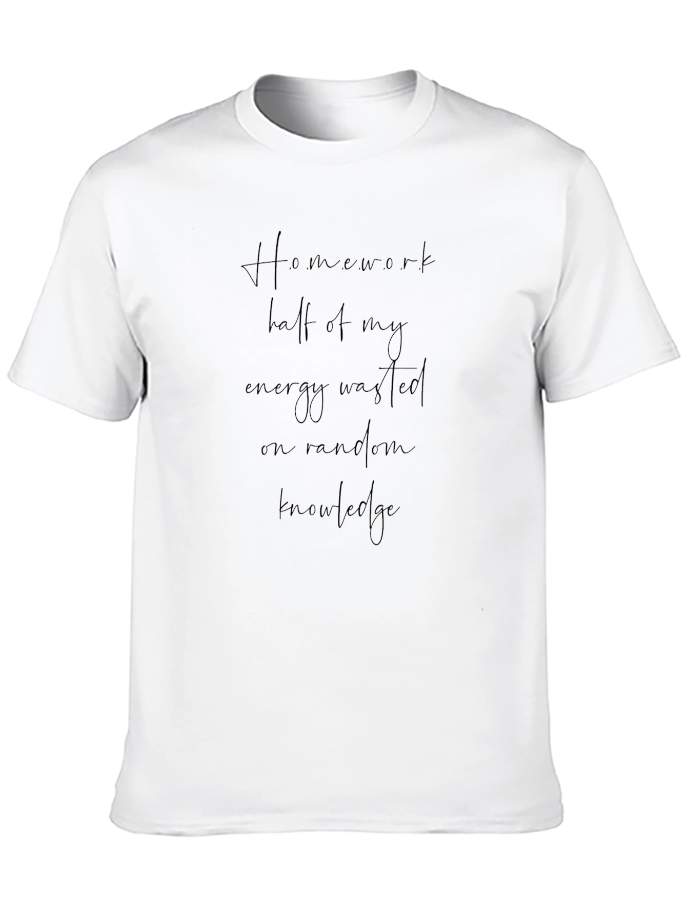 Homework Half Energy Black T-Shirt