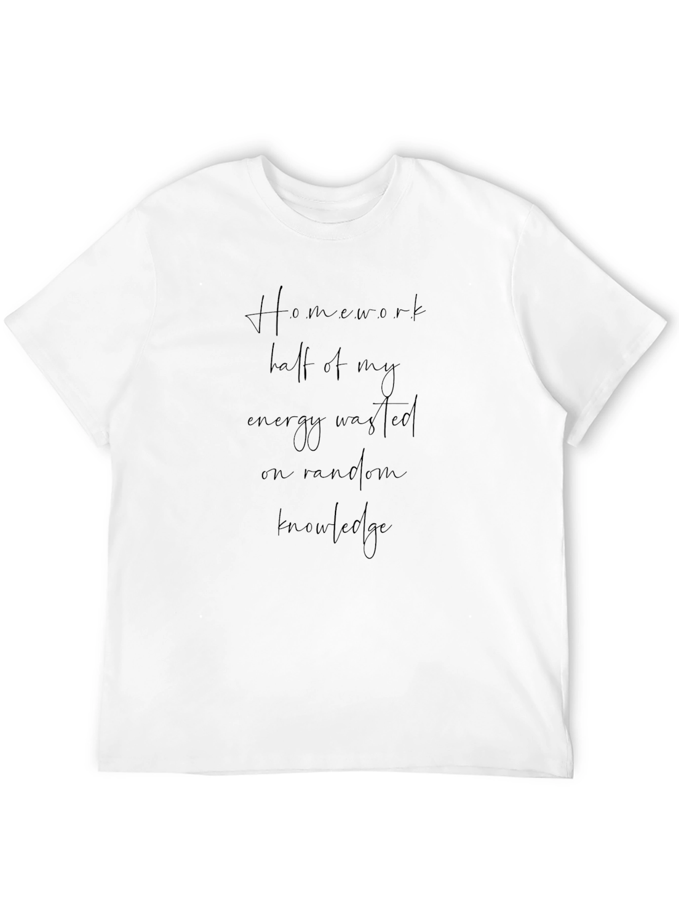 Homework Half Energy Black T-Shirt