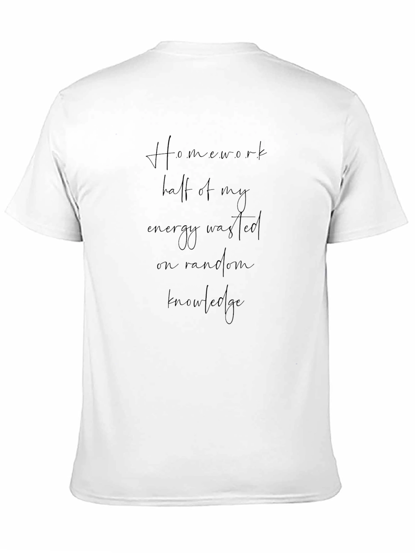 Homework Half Energy Black T-Shirt