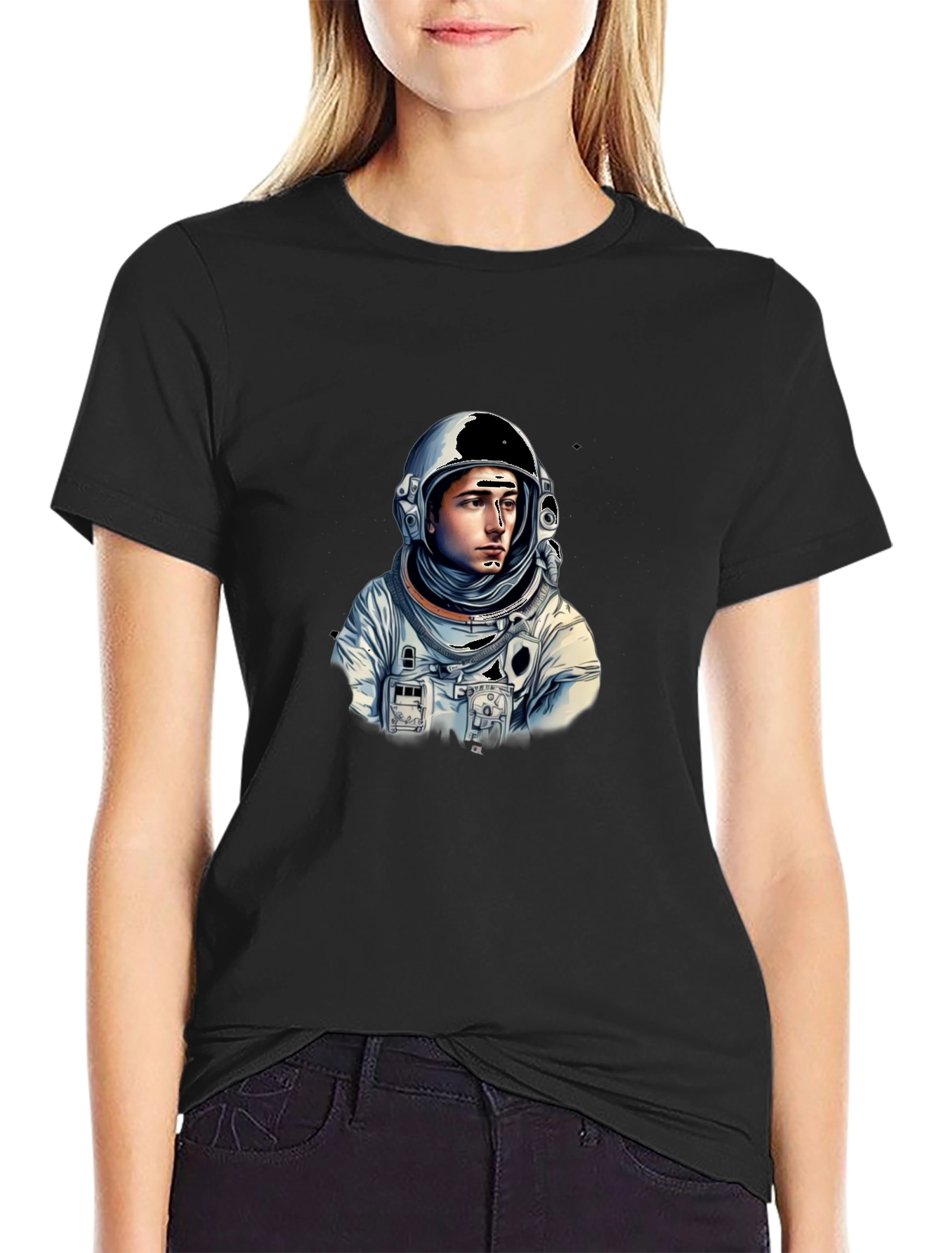 Astronaut Graphic Tee - Stylish Space Explorer Design