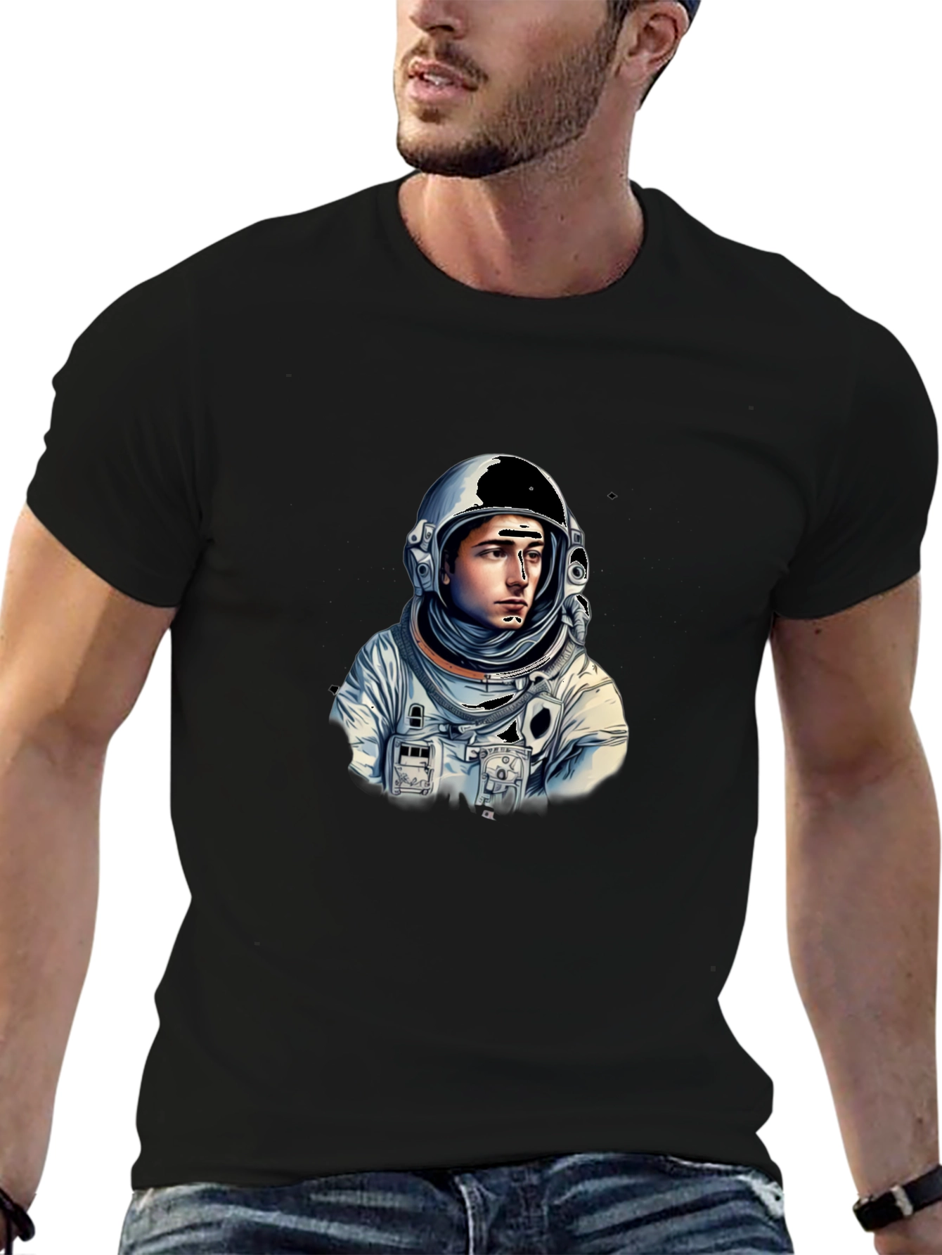 Astronaut Graphic Tee - Stylish Space Explorer Design