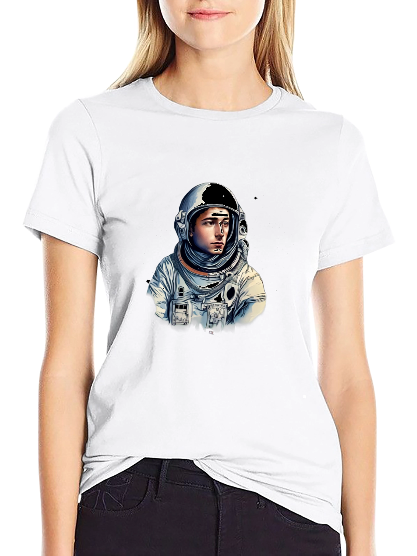 Astronaut Graphic Tee - Stylish Space Explorer Design