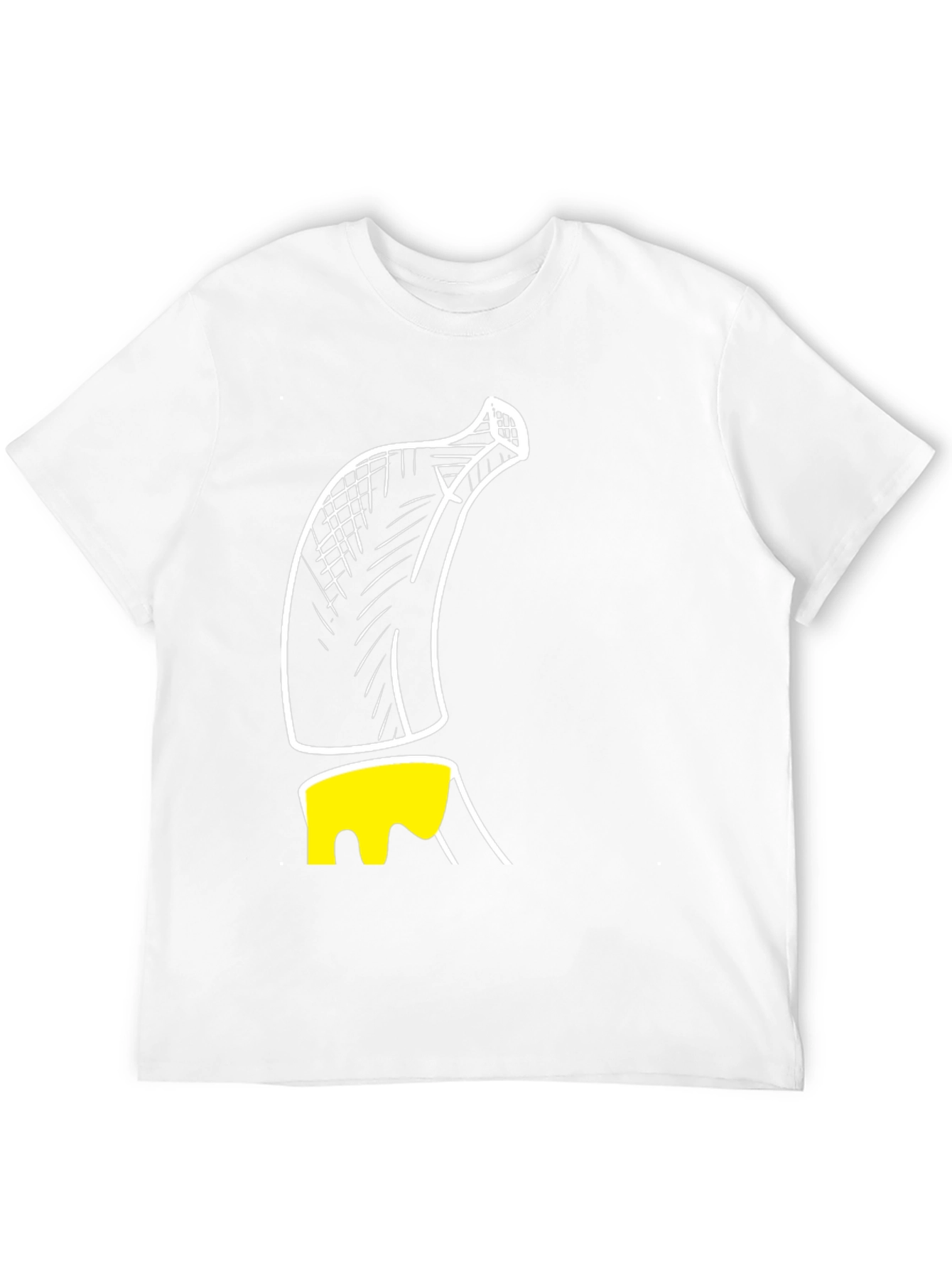 Banana Sketch Graphic Print Mens T-Shirt