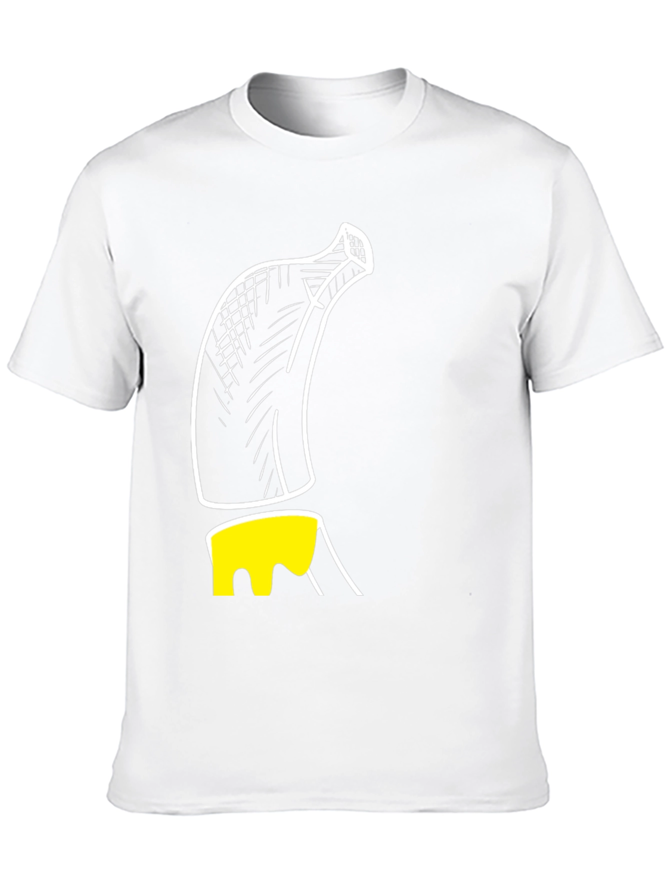 Banana Sketch Graphic Print Mens T-Shirt