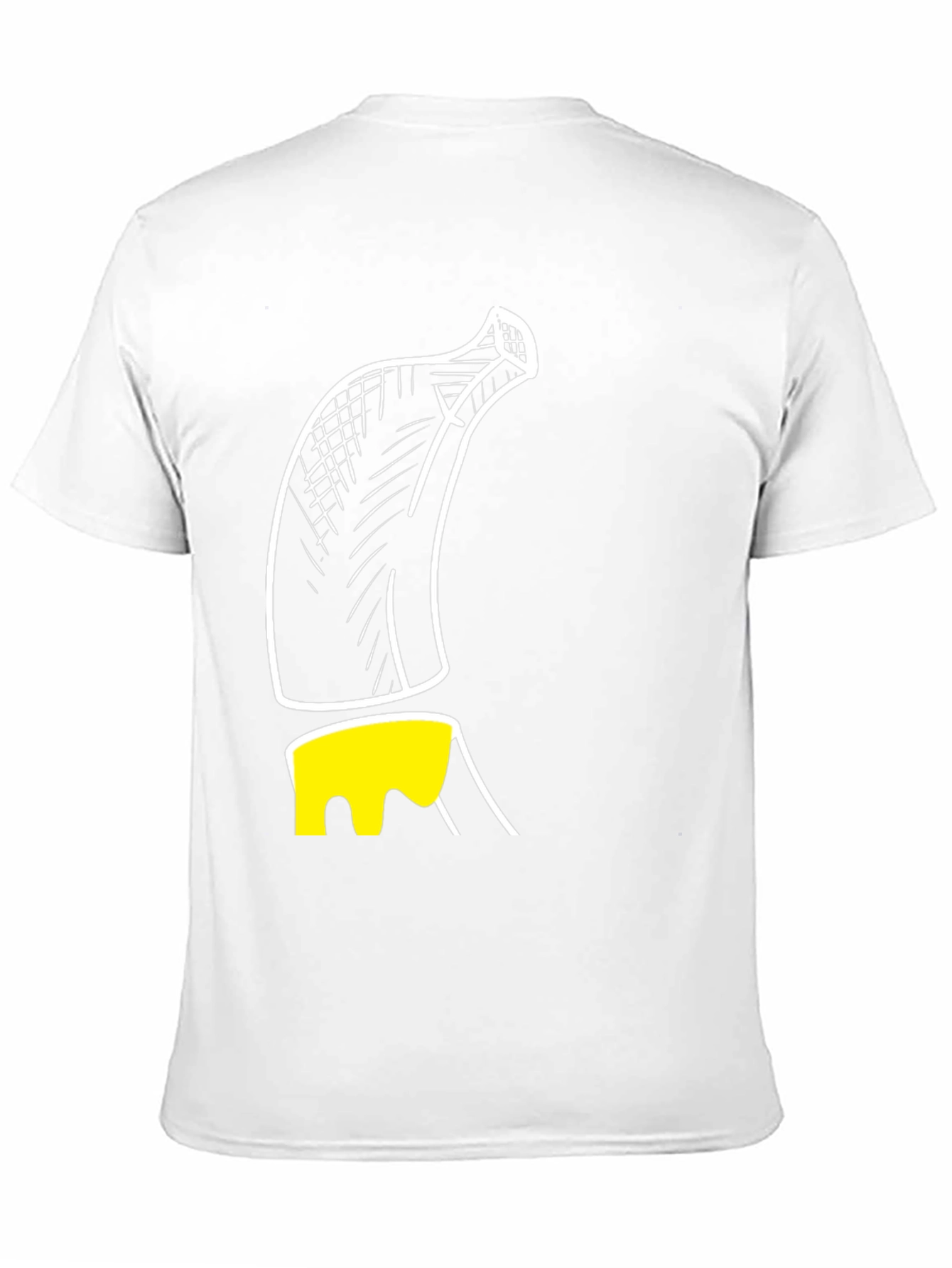 Banana Sketch Graphic Print Mens T-Shirt