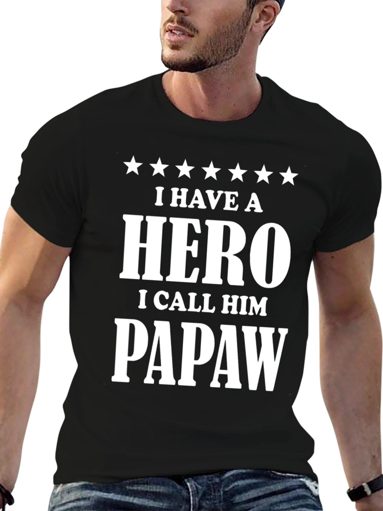 Hero Papaw T-Shirt - Gift for Grandpa
