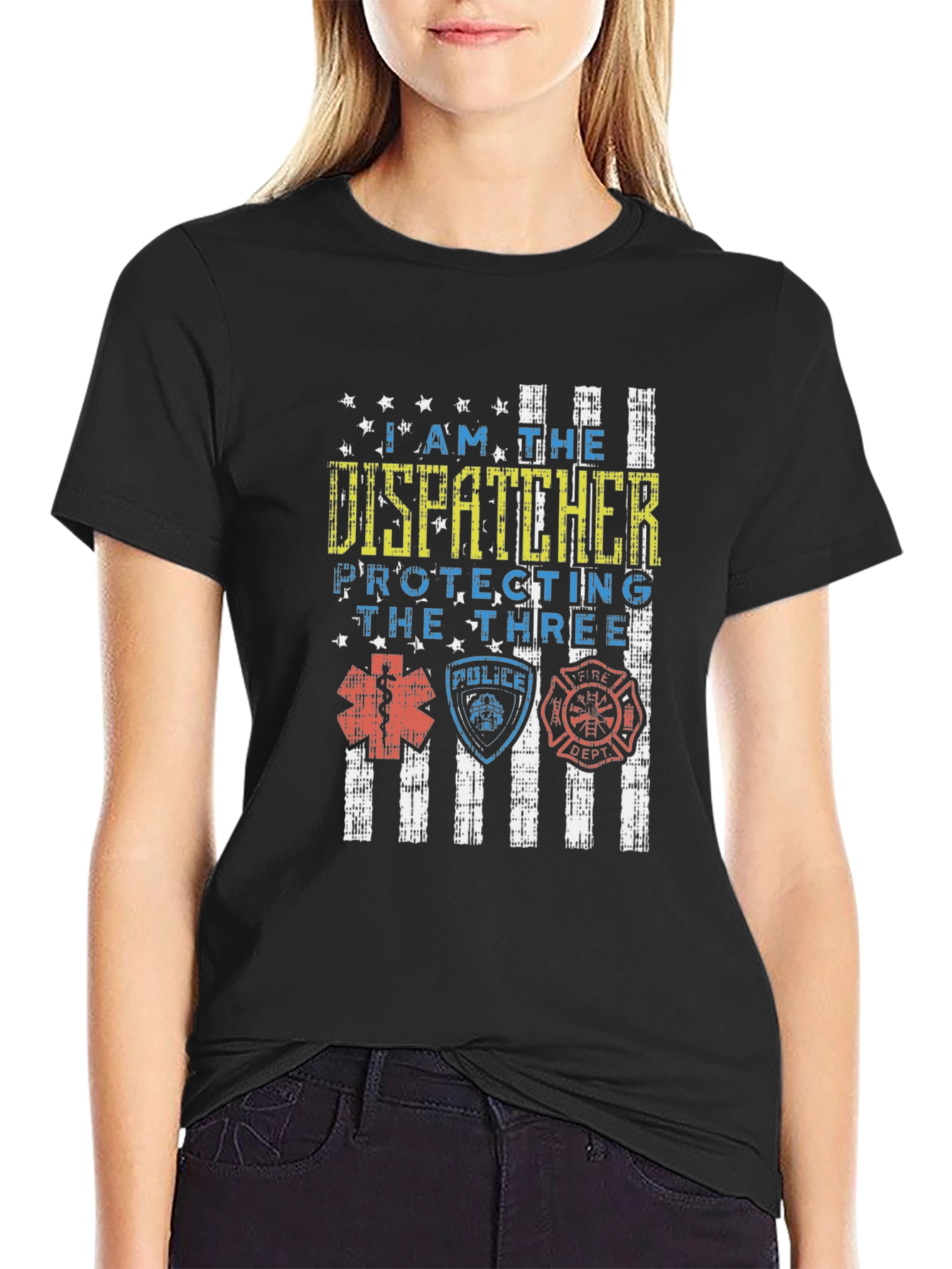 Dispatcher Protecting The Three T-Shirt