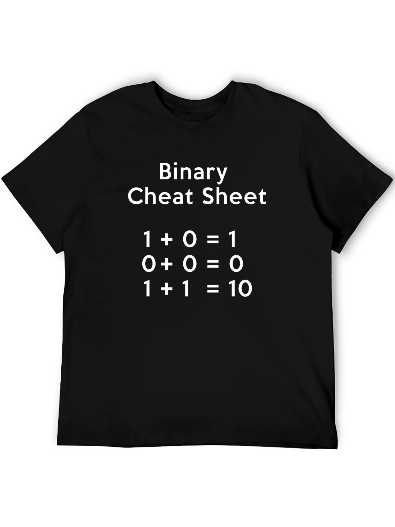 Binary Cheat Sheet T-Shirt - Geeky Programmer Tee