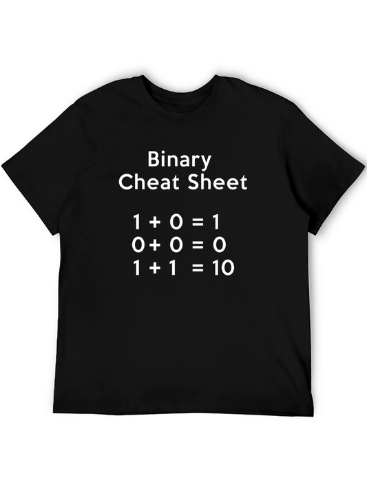 Binary Cheat Sheet T-Shirt - Geeky Programmer Tee