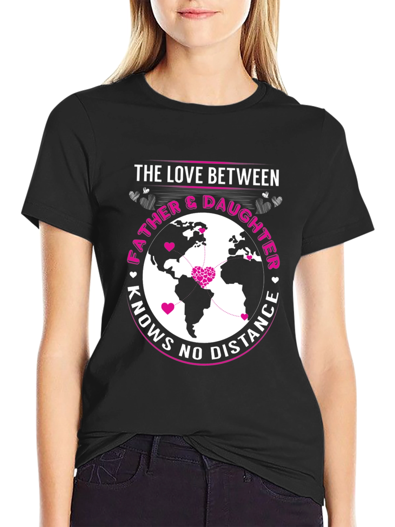 Father & Daughter Love Knows No Distance T-Shirt