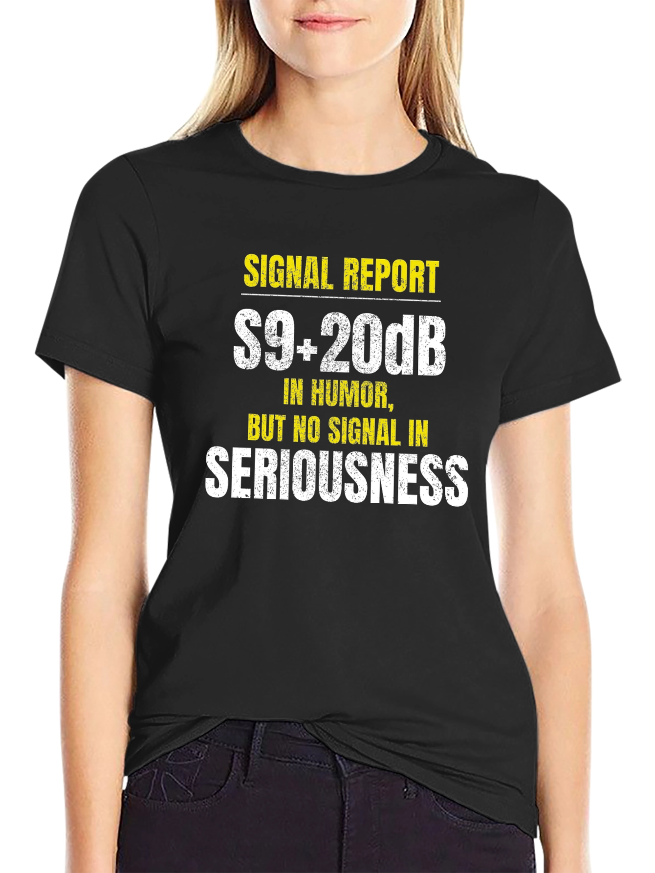 Funny Ham Radio T-Shirt - S9+20dB Humor