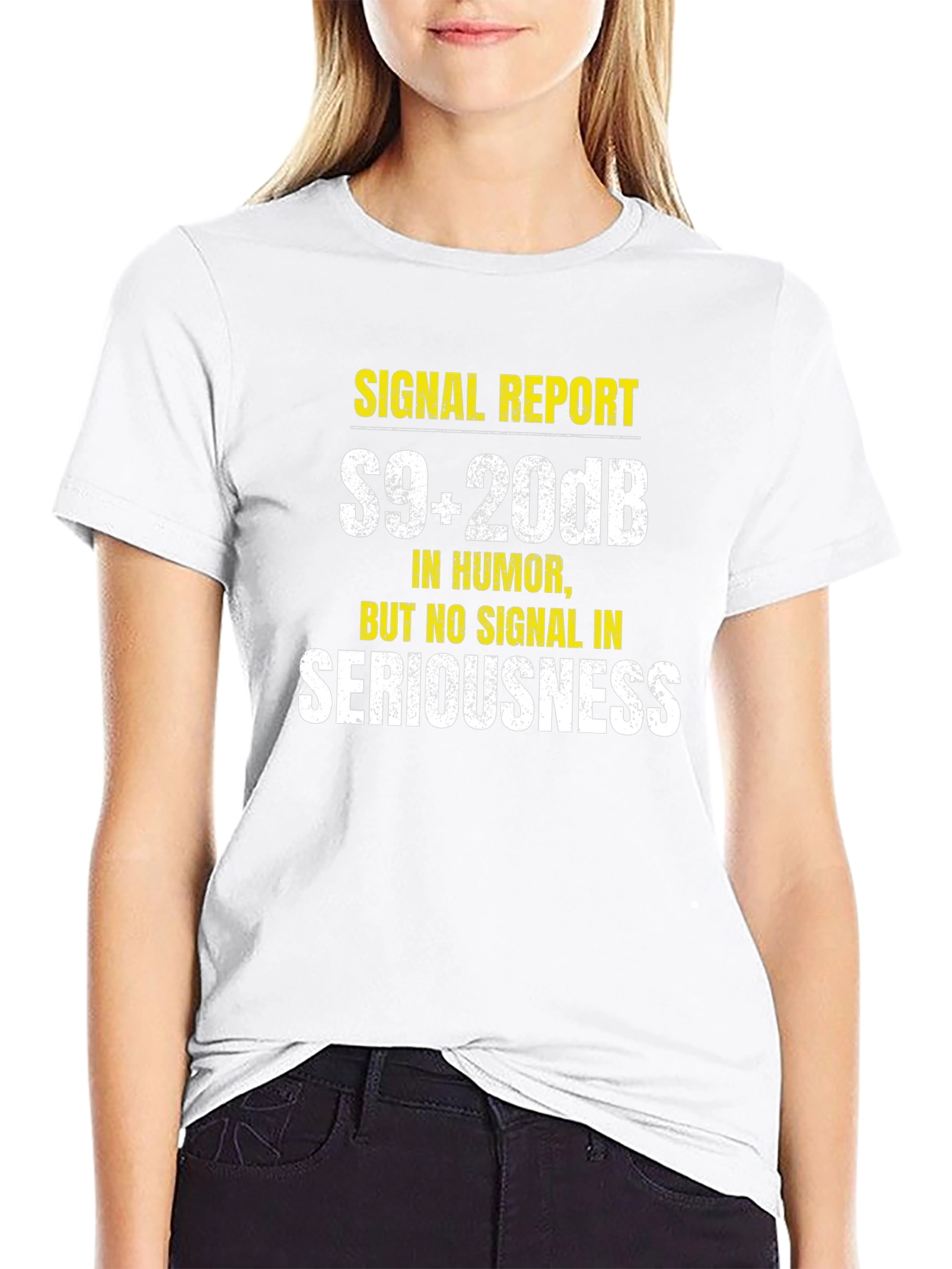 Funny Ham Radio T-Shirt - S9+20dB Humor