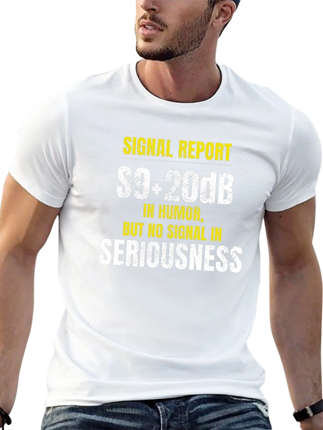 Funny Ham Radio T-Shirt - S9+20dB Humor