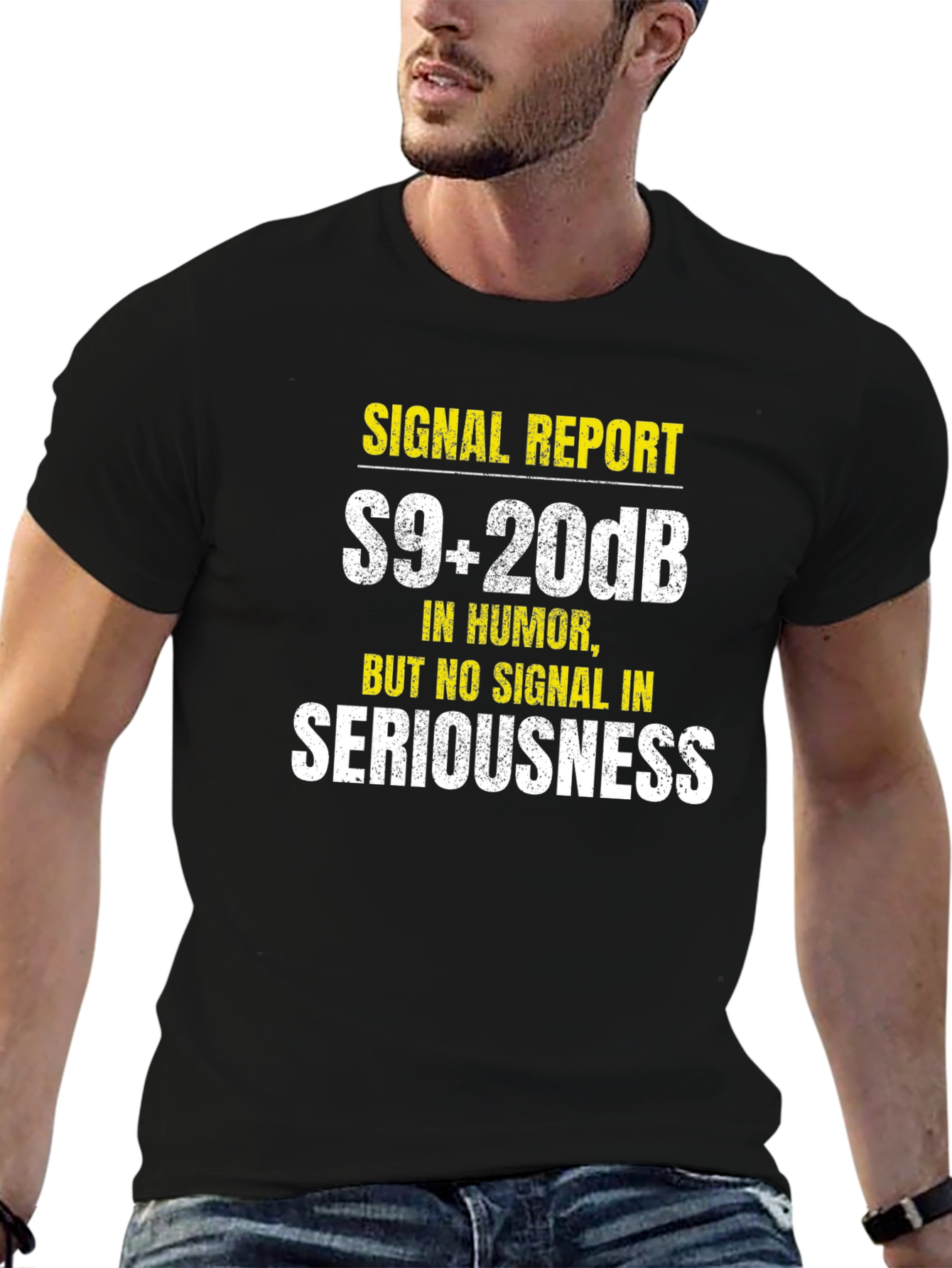 Funny Ham Radio T-Shirt - S9+20dB Humor