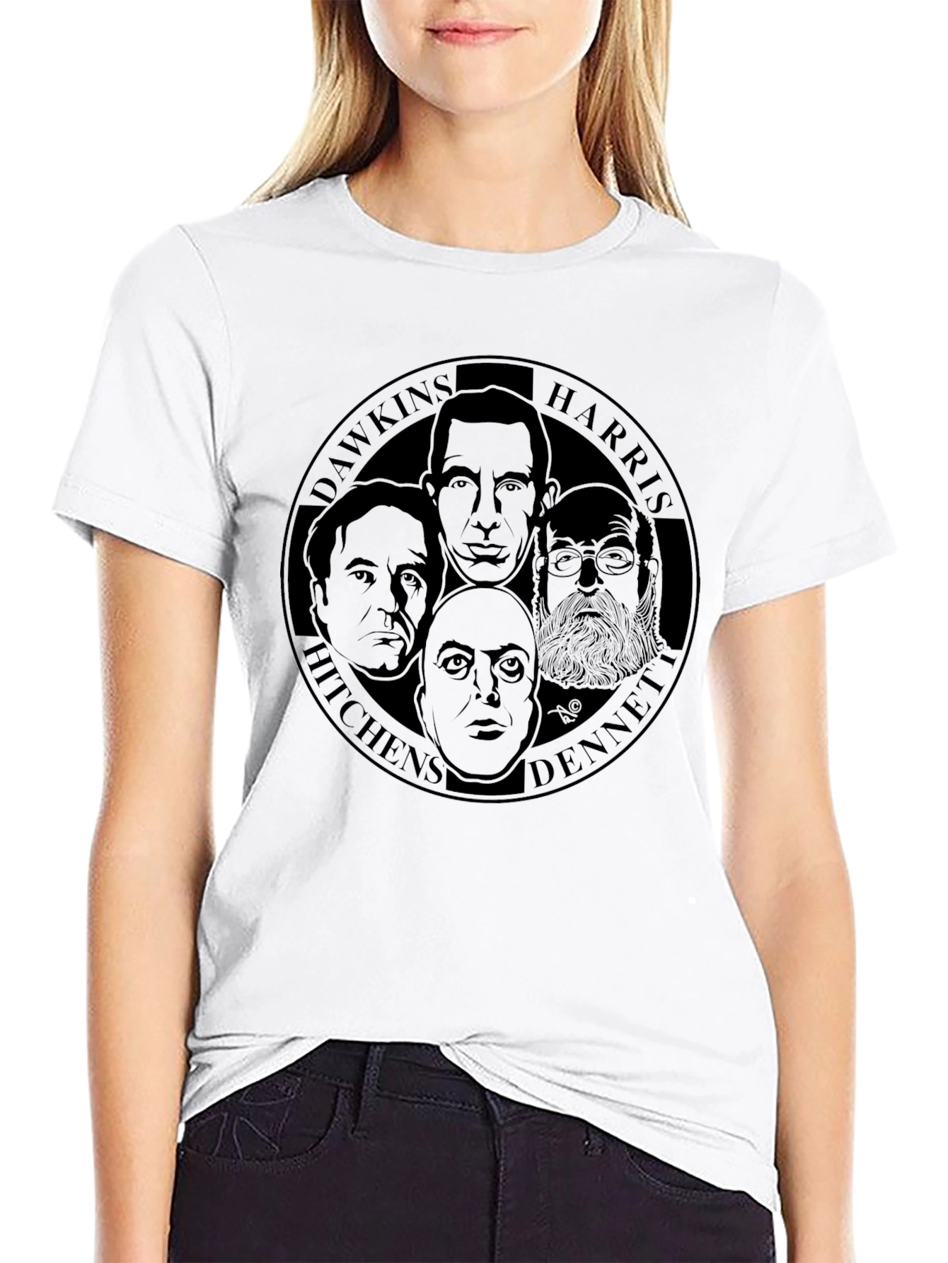 Intellectual T-Shirt: Dawkins Harris Hitchens Dennett