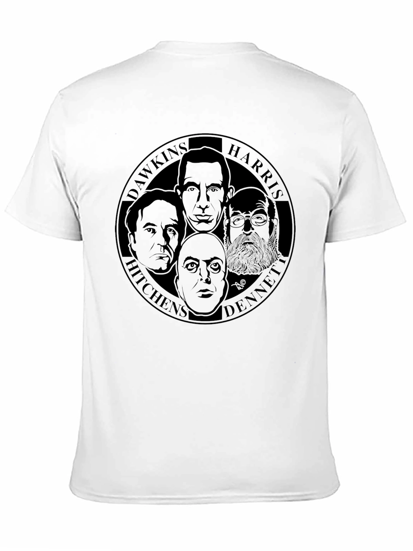 Intellectual T-Shirt: Dawkins Harris Hitchens Dennett