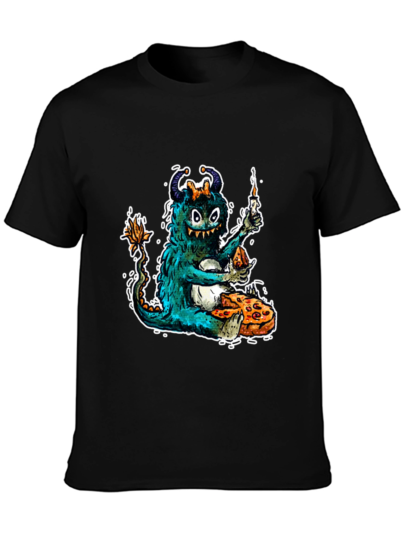 Monster Pizza Party Graphic T-Shirt