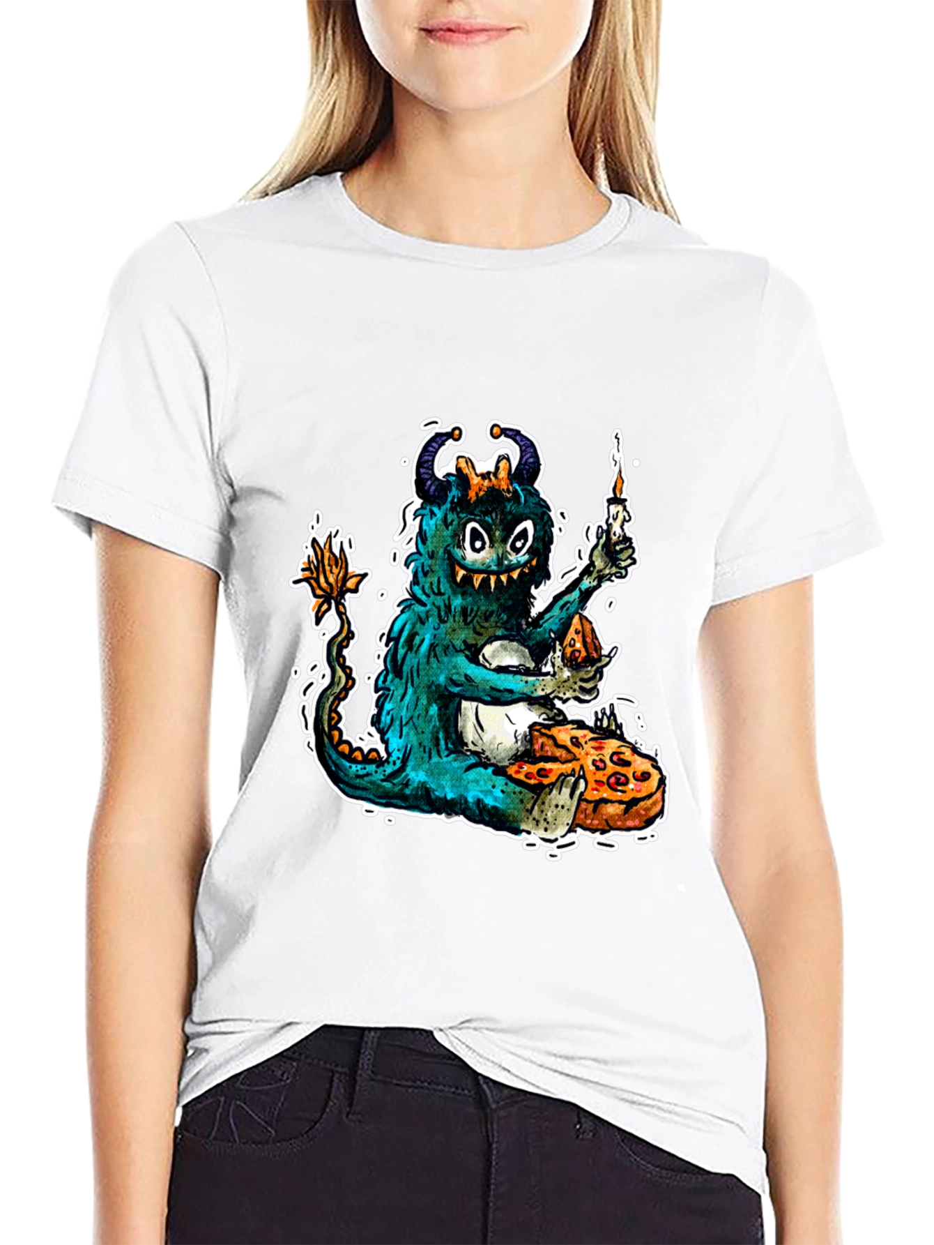 Monster Pizza Party Graphic T-Shirt