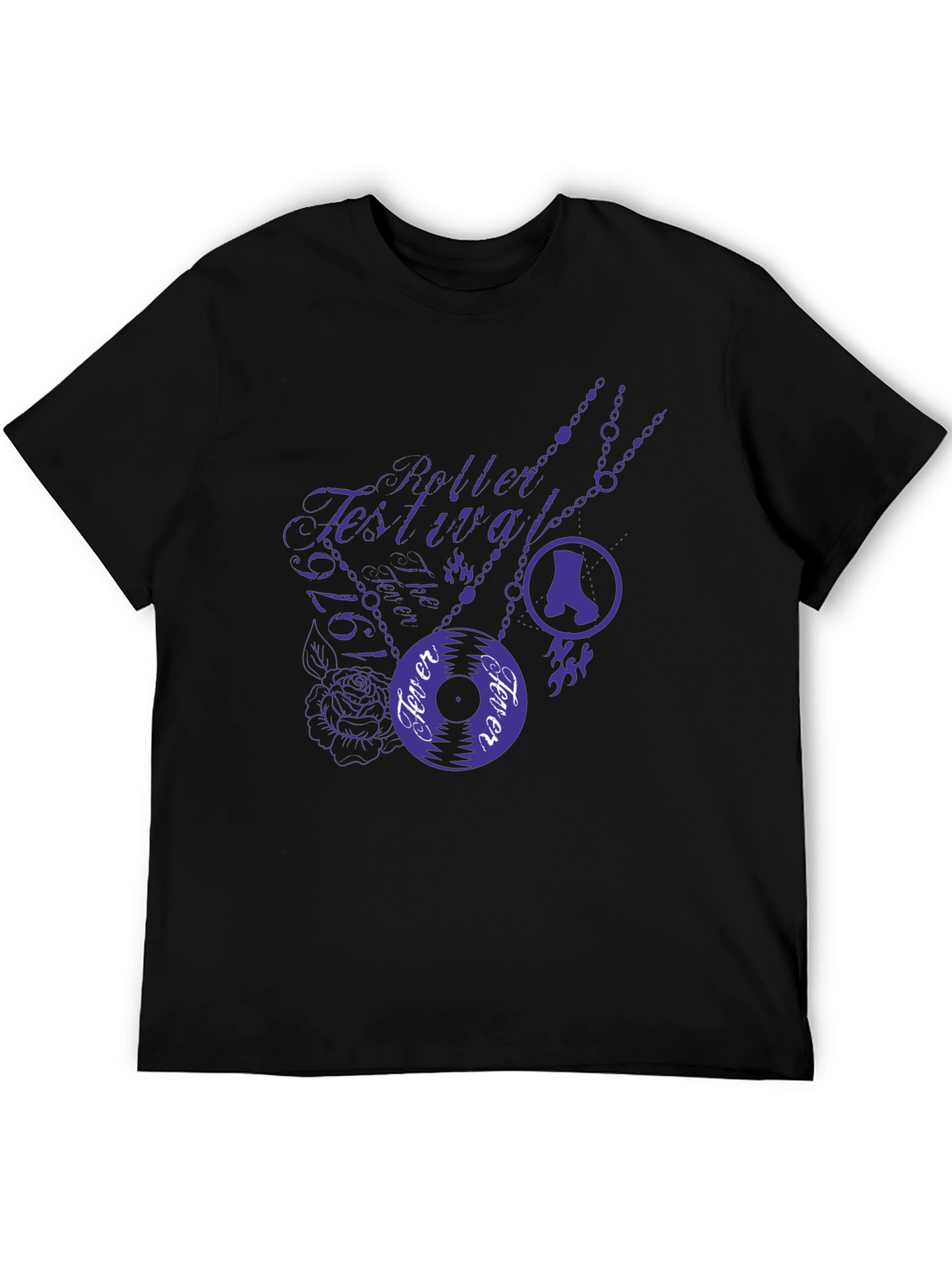 Roller Festival Fever Tee - Stylish Graphic Print T-Shirt