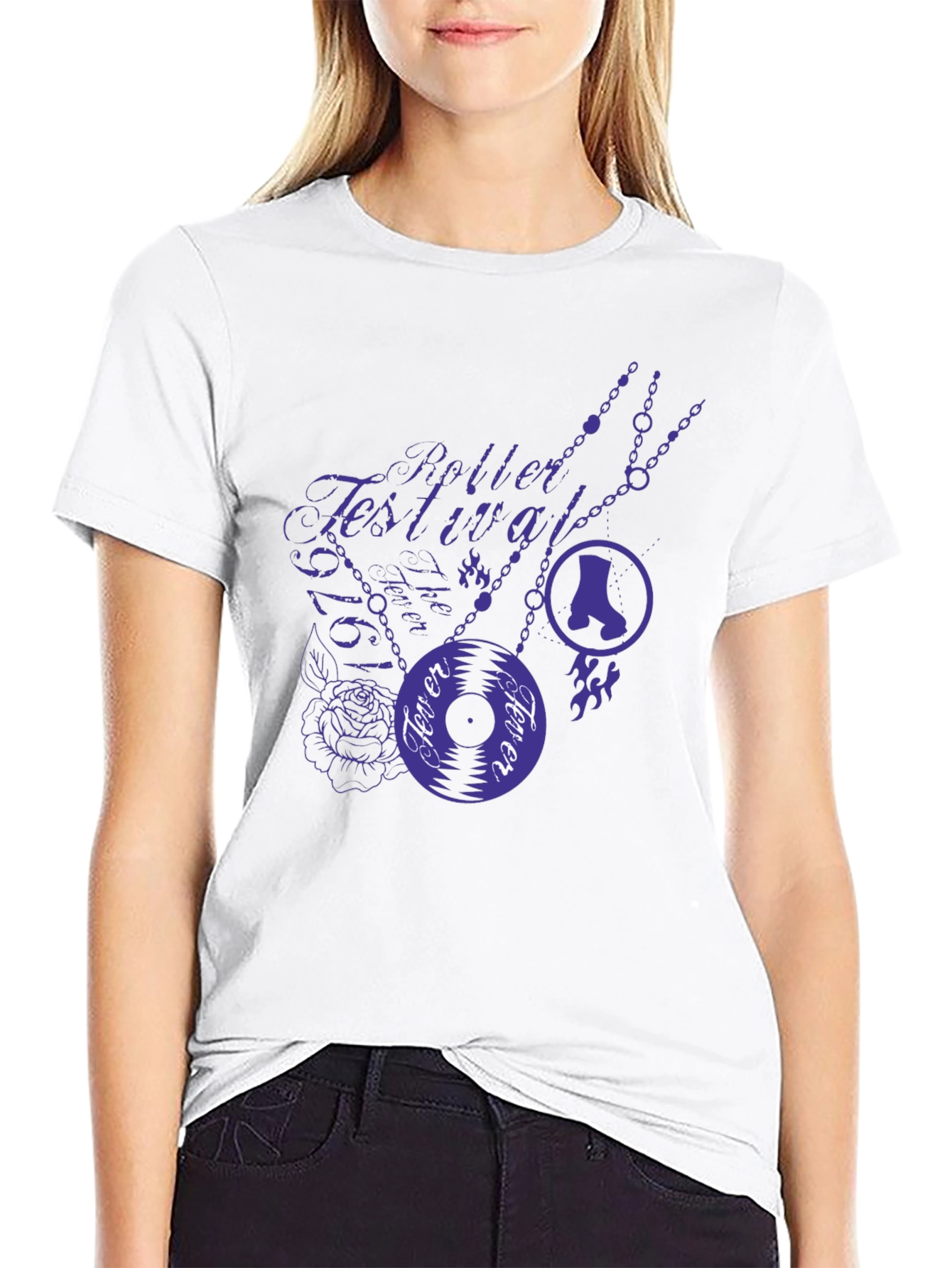 Roller Festival Fever Tee - Stylish Graphic Print T-Shirt