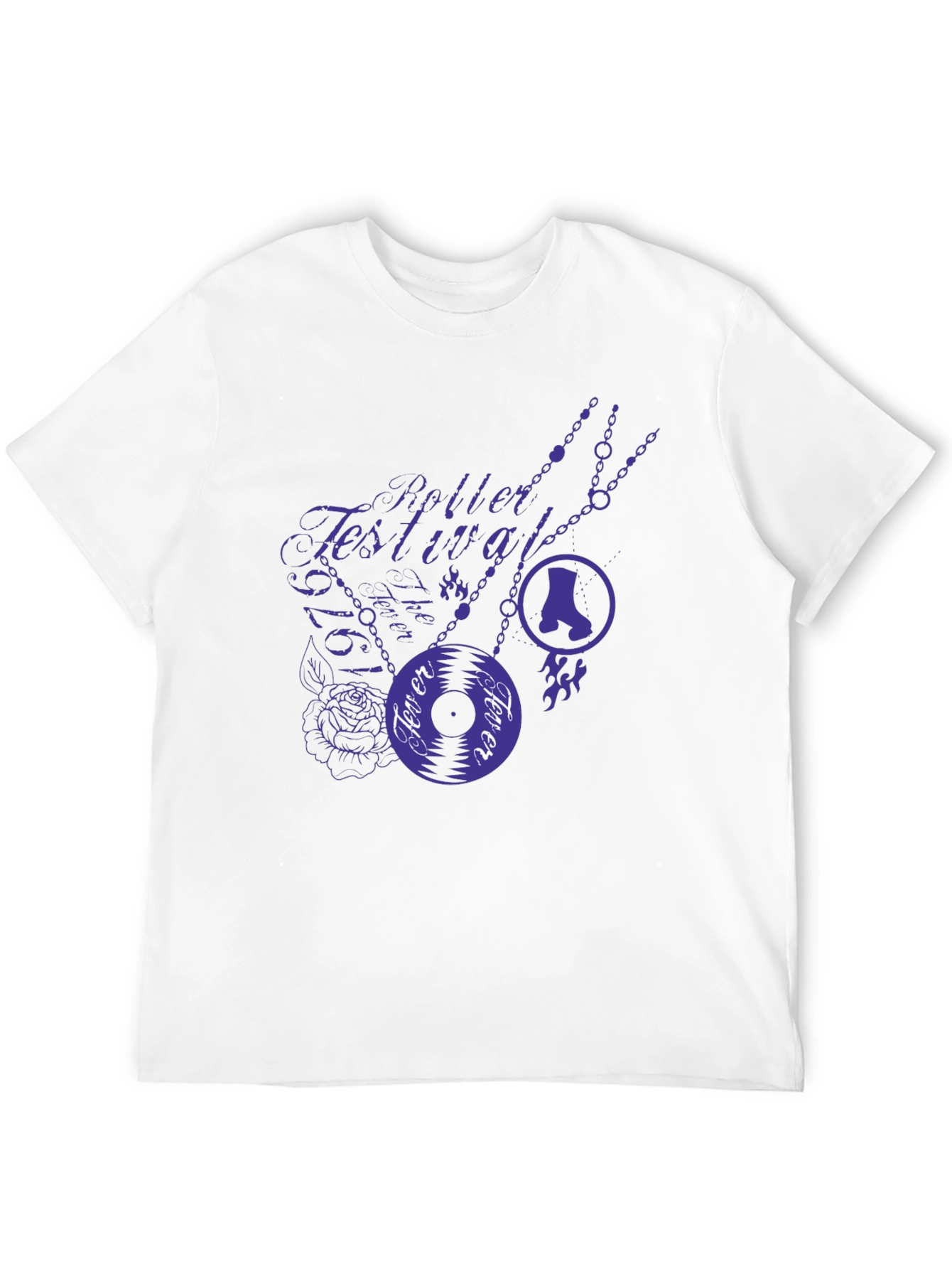Roller Festival Fever Tee - Stylish Graphic Print T-Shirt