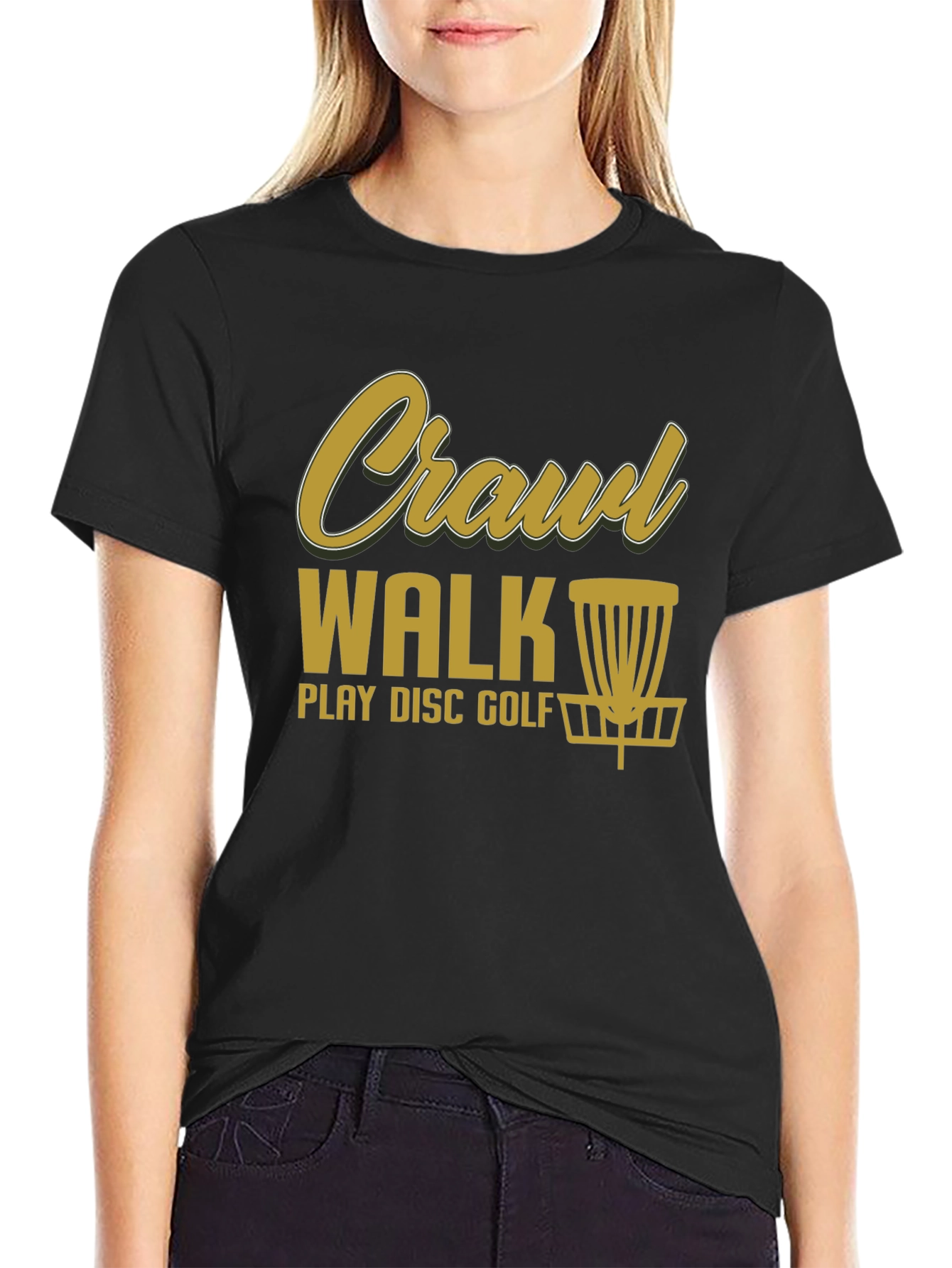 Crawl Walk Play Disc Golf T-Shirt