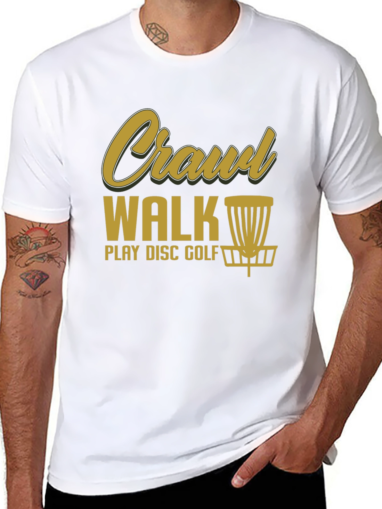 Crawl Walk Play Disc Golf T-Shirt