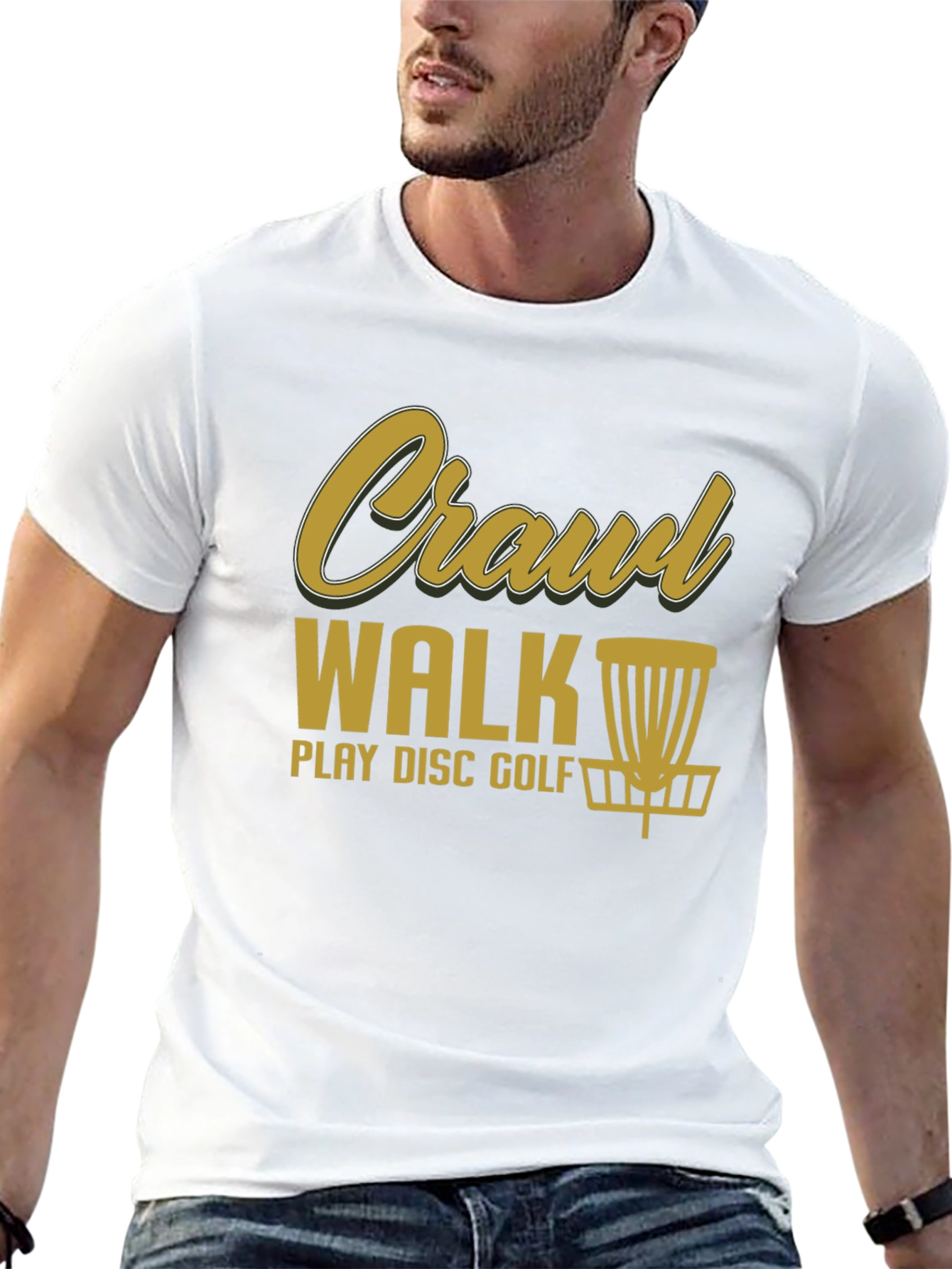 Crawl Walk Play Disc Golf T-Shirt
