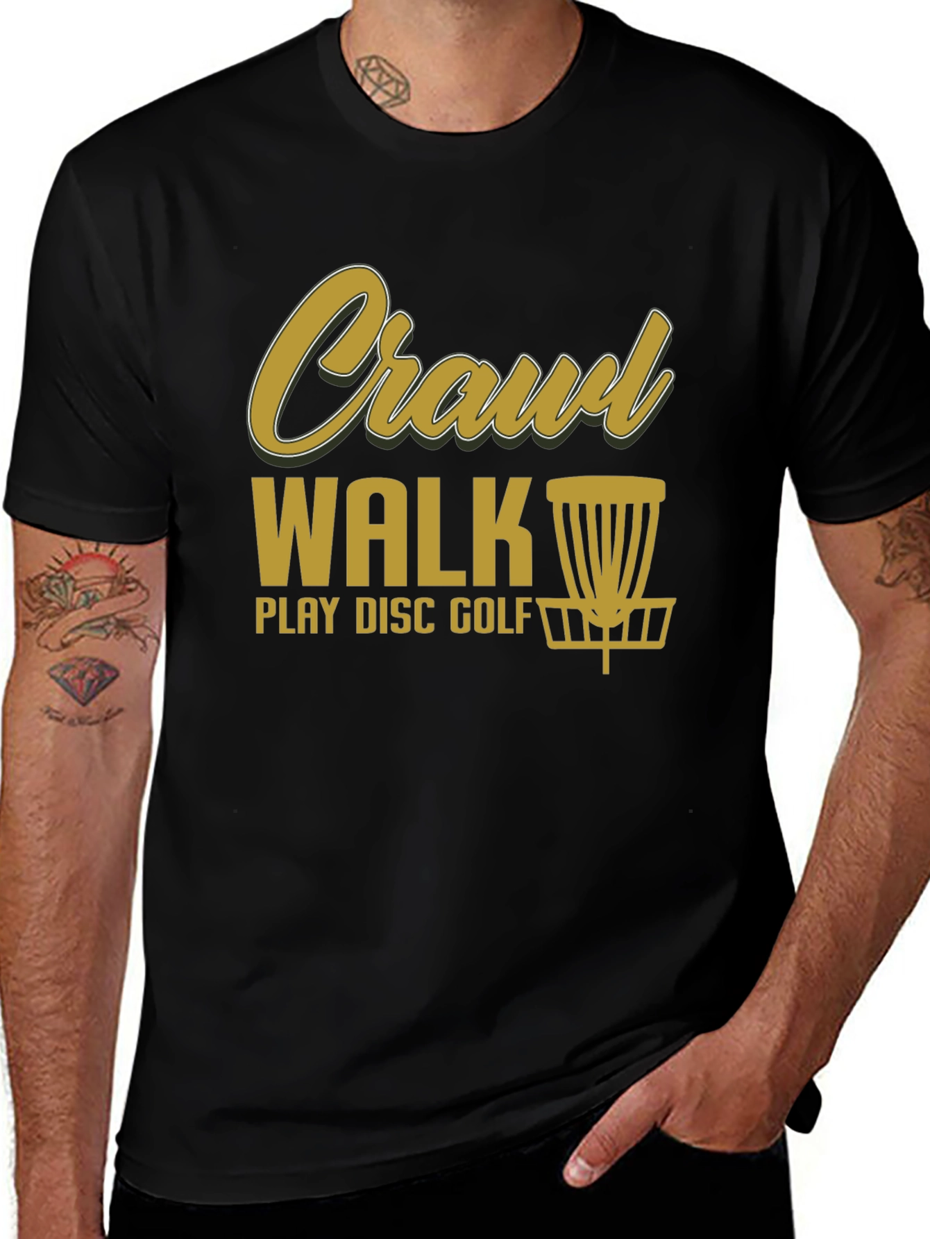 Crawl Walk Play Disc Golf T-Shirt