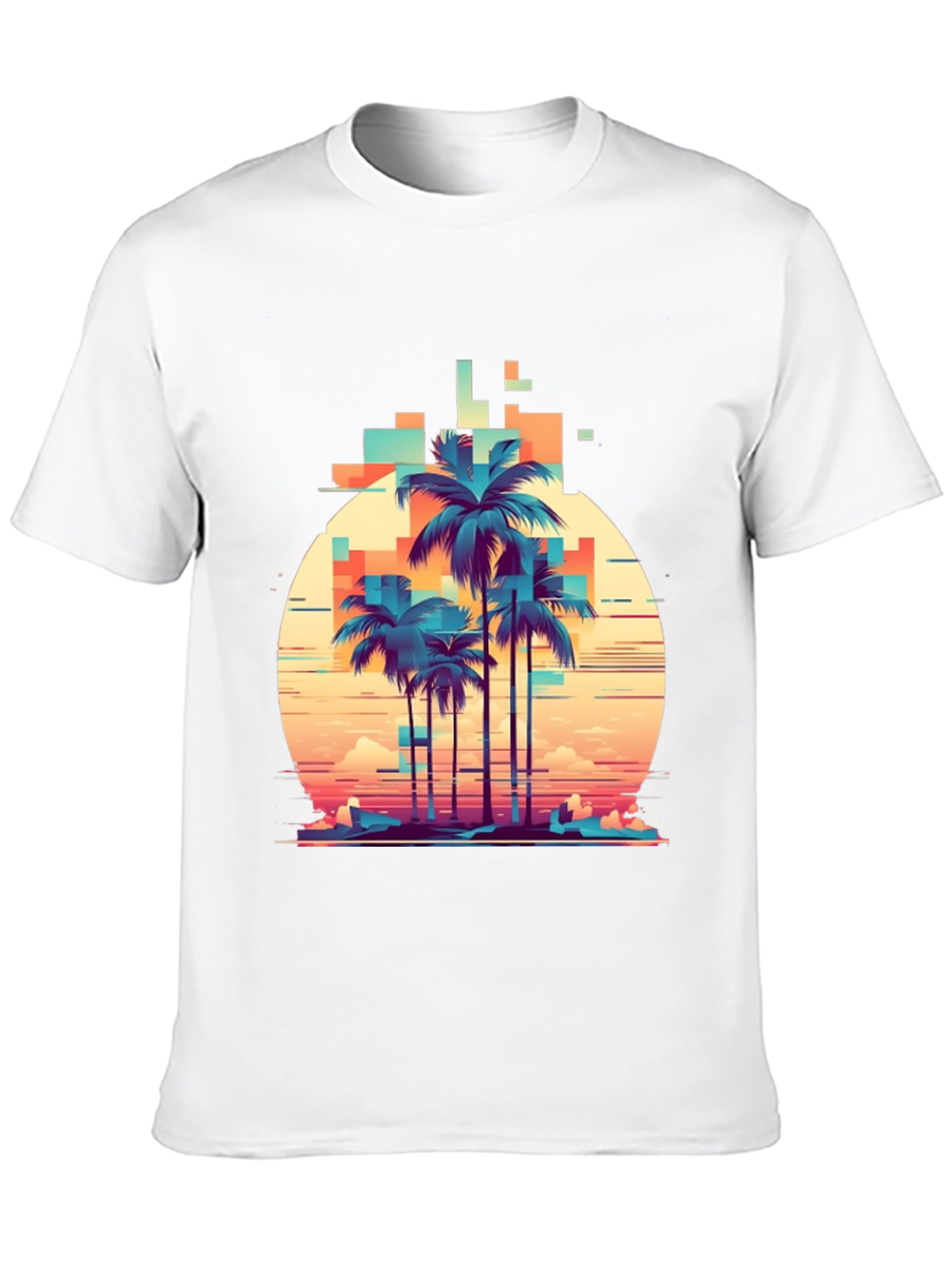 Retro Palm Tree Graphic T-Shirt