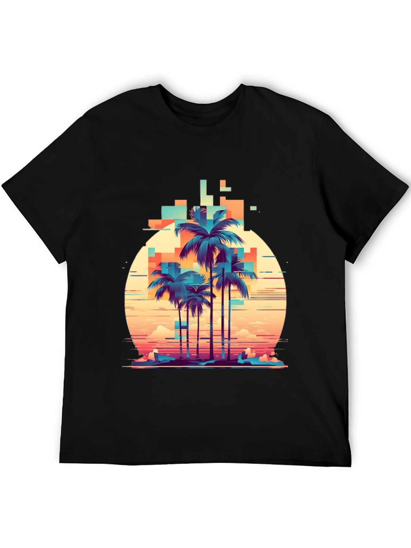 Retro Palm Tree Graphic T-Shirt