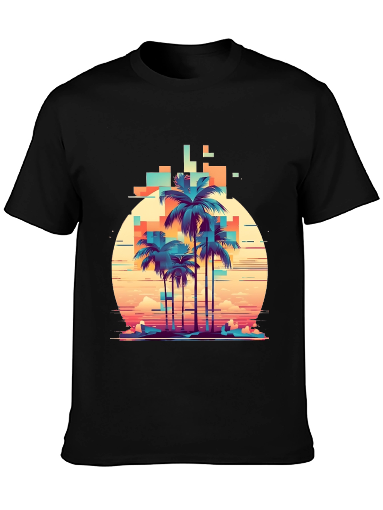 Retro Palm Tree Graphic T-Shirt