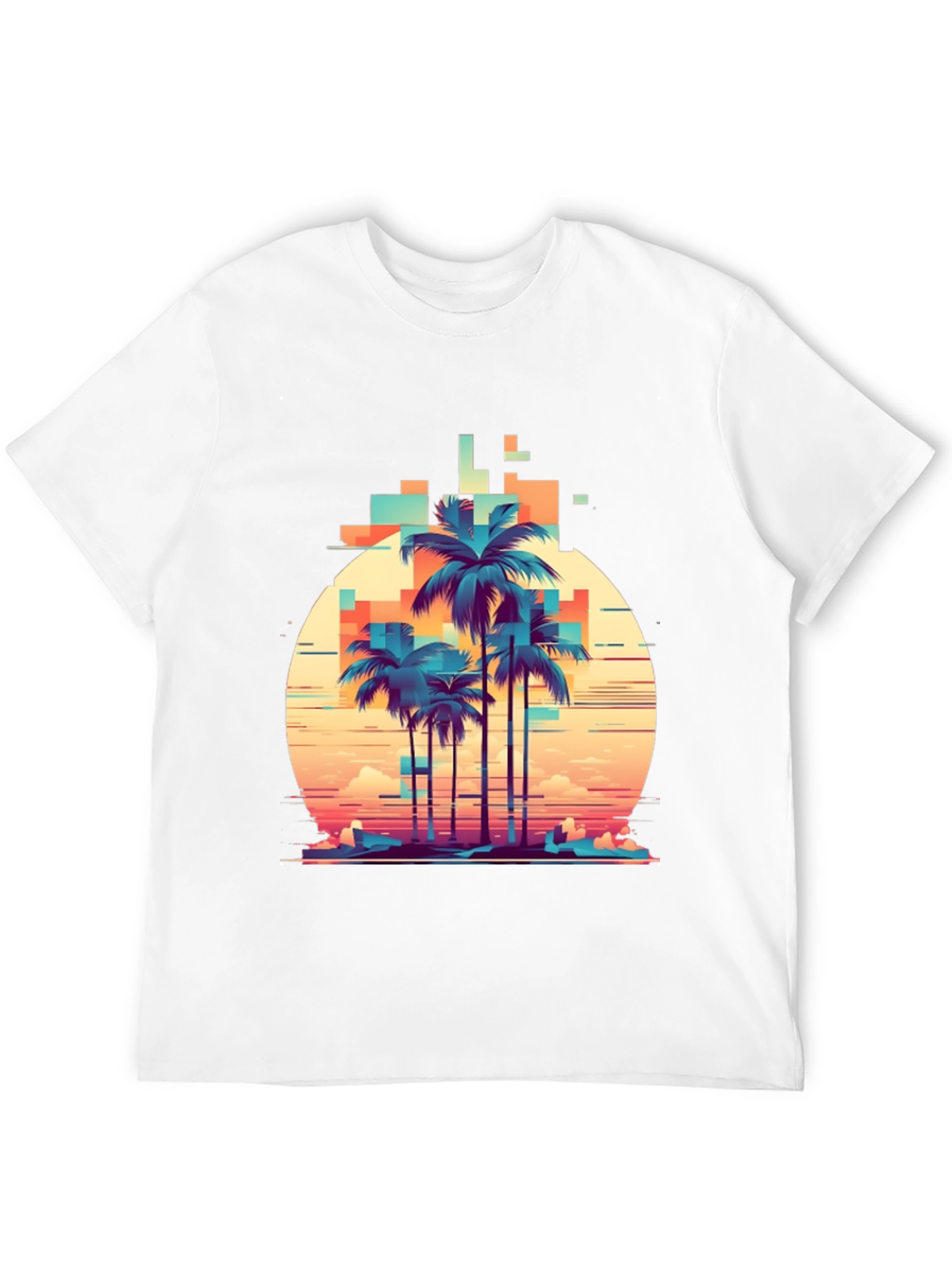 Retro Palm Tree Graphic T-Shirt