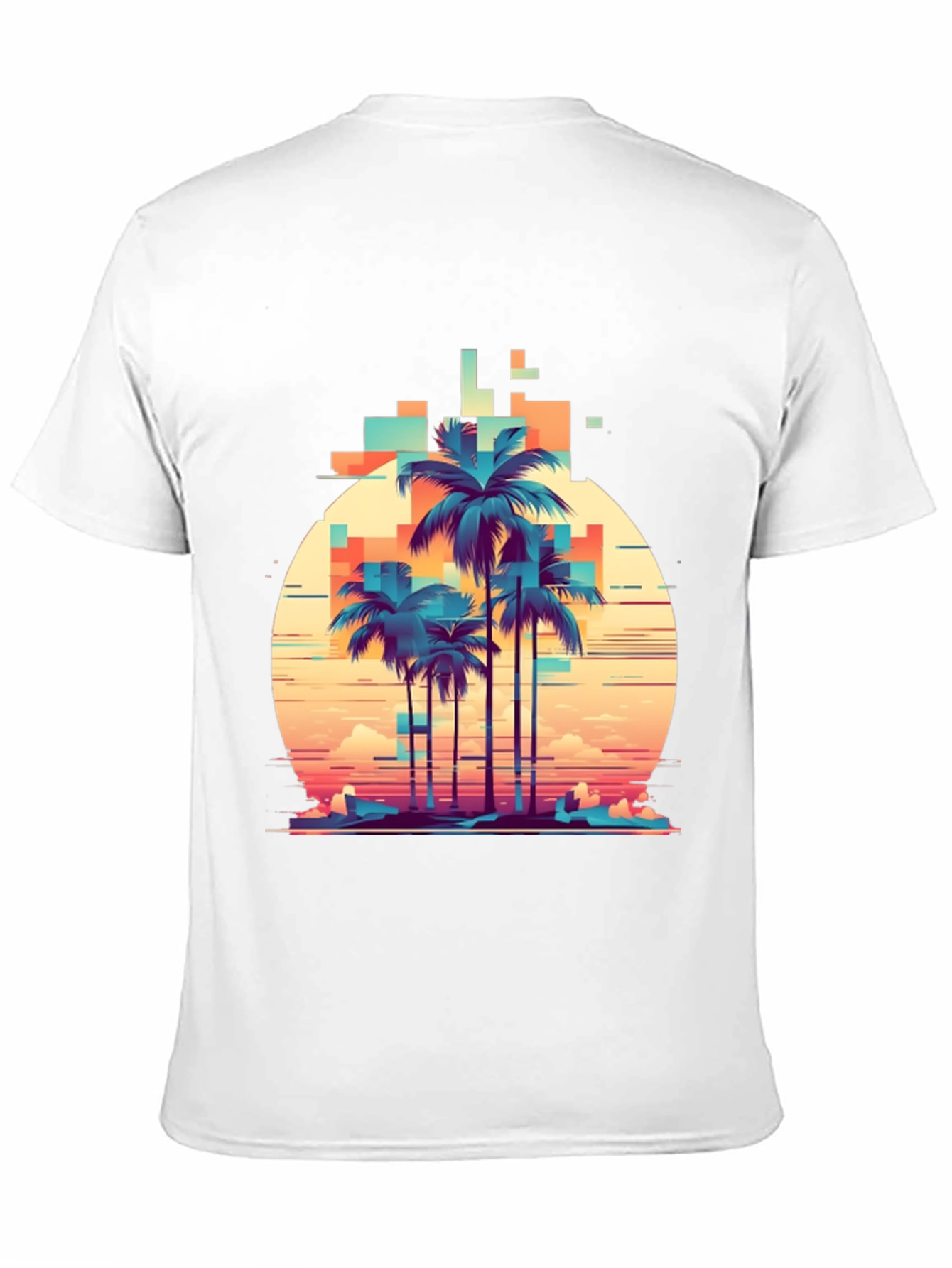 Retro Palm Tree Graphic T-Shirt