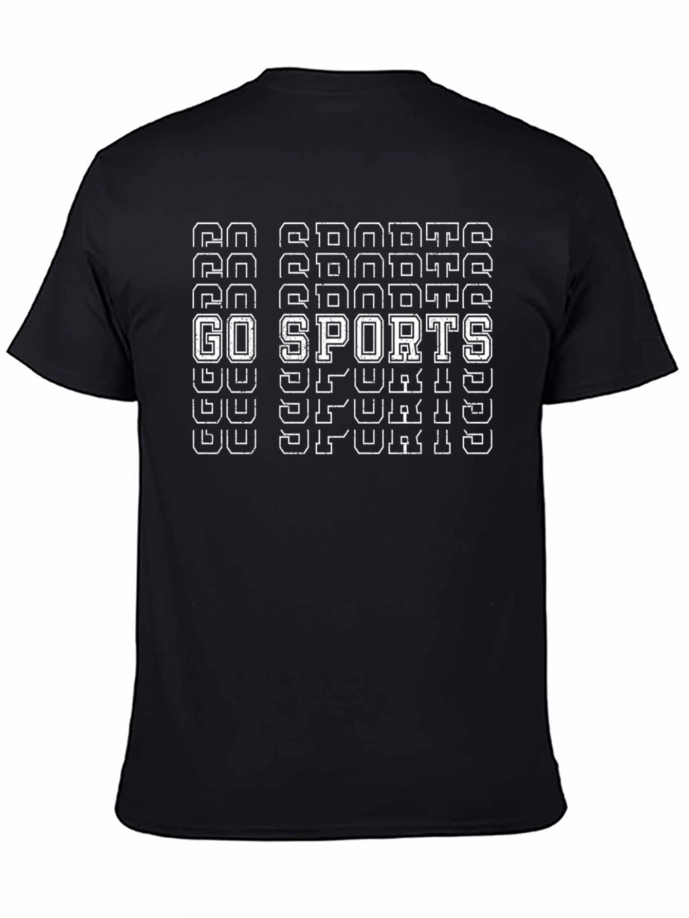 Go Sports T-Shirt - Black Graphic Tee