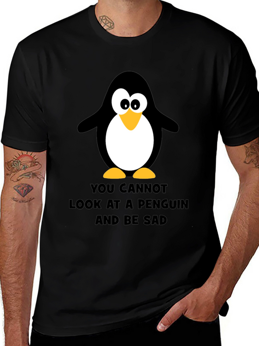 Penguin Graphic Tee - Black Humor T-Shirt
