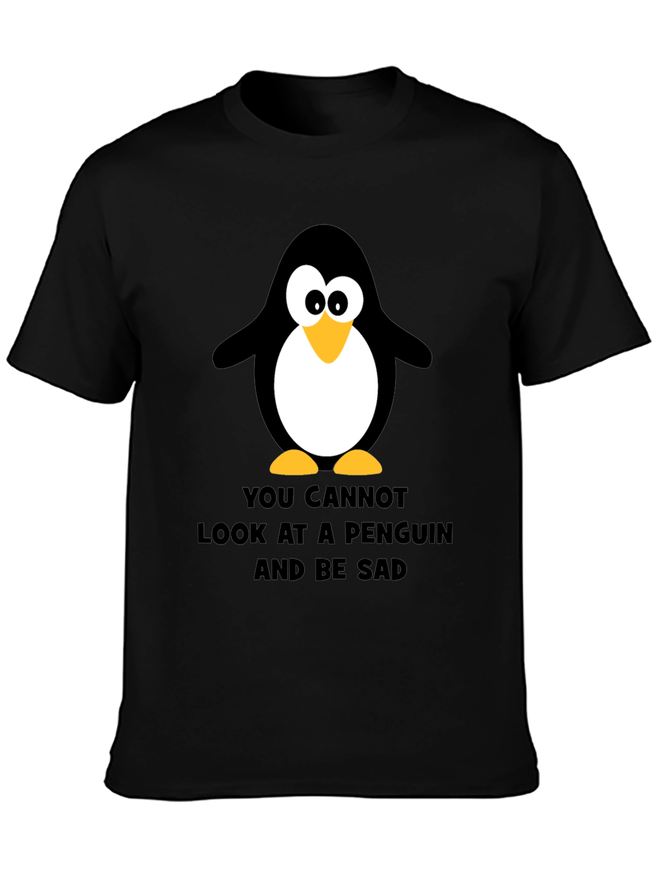 Penguin Graphic Tee - Black Humor T-Shirt