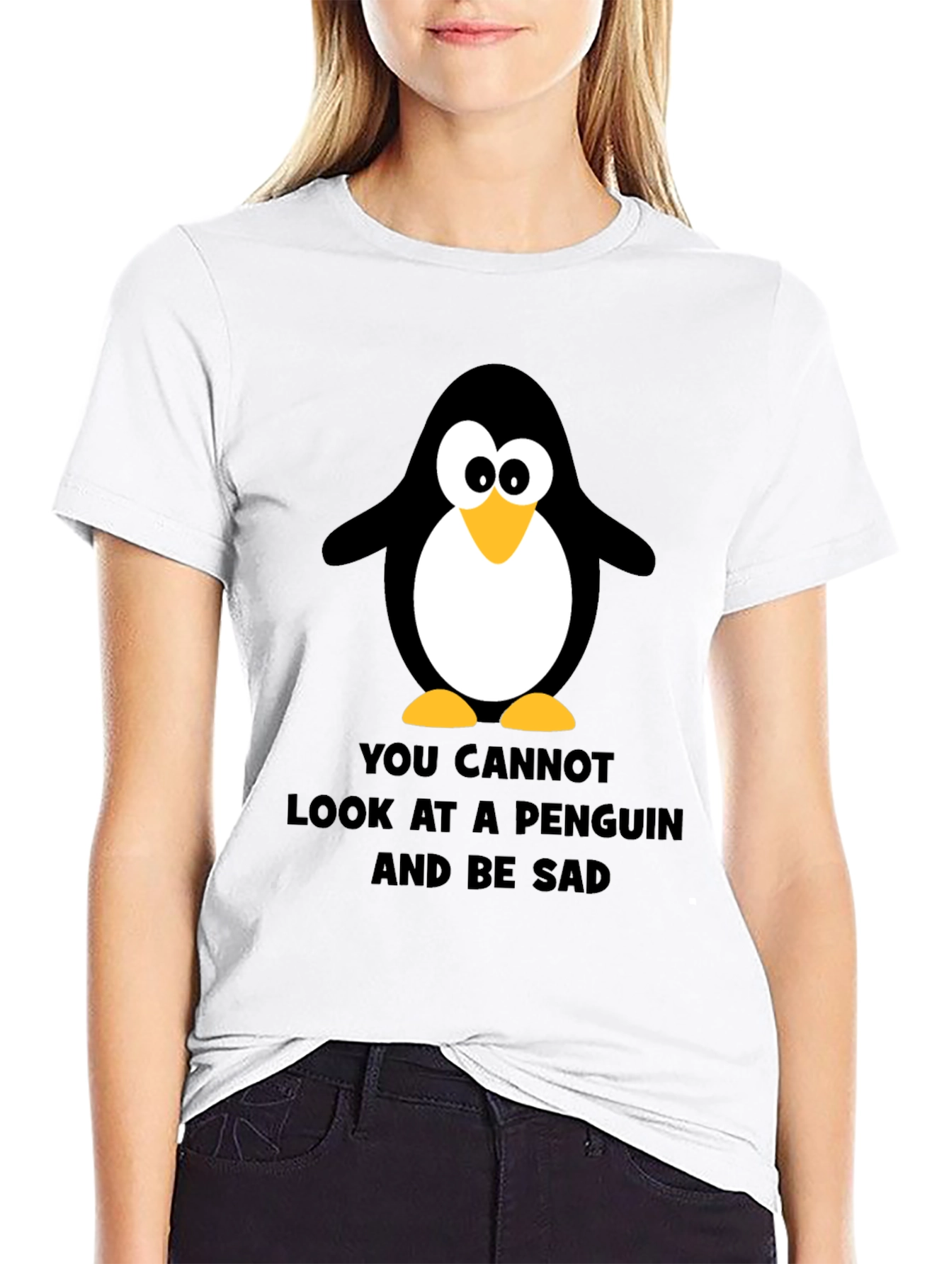 Penguin Graphic Tee - Black Humor T-Shirt