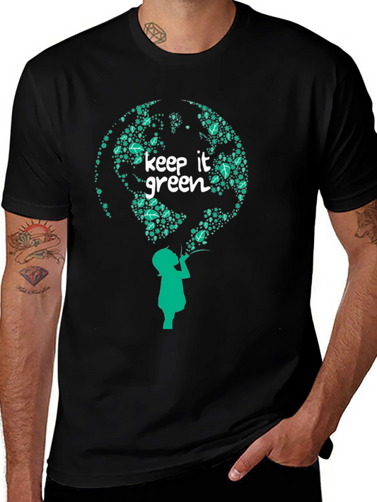 Keep It Green Graphic Tee - Earth-Friendly Design