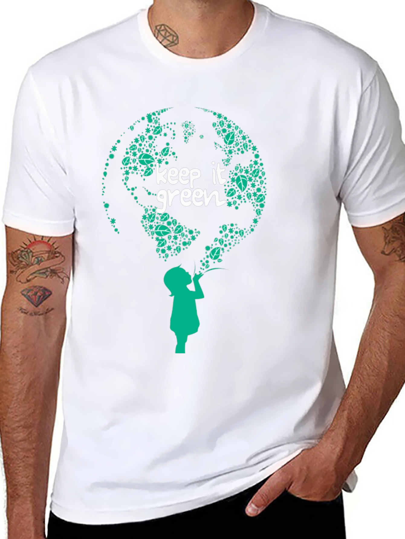 Keep It Green Graphic Tee - Earth-Friendly Design