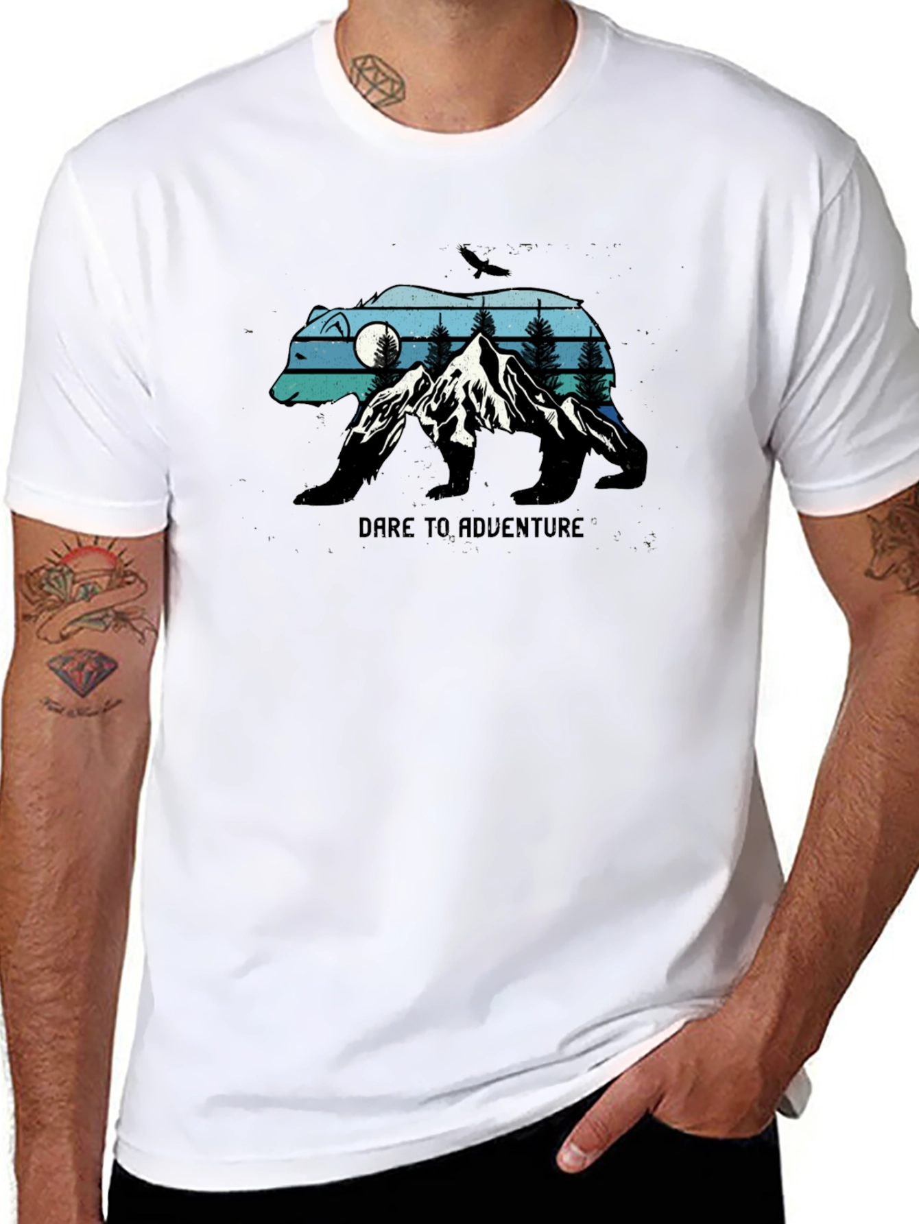 Dare to Adventure Black Bear Graphic Tee