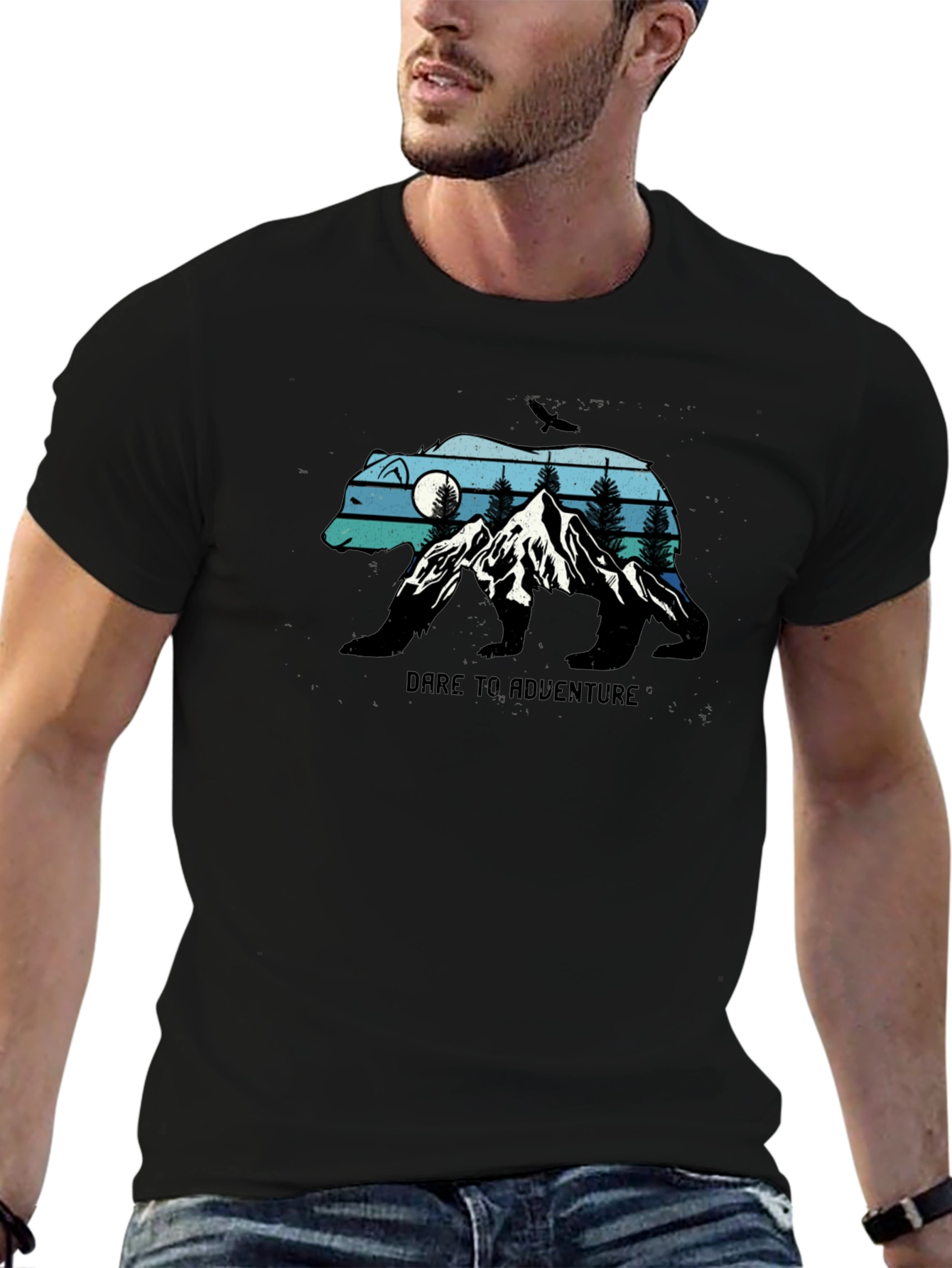 Dare to Adventure Black Bear Graphic Tee