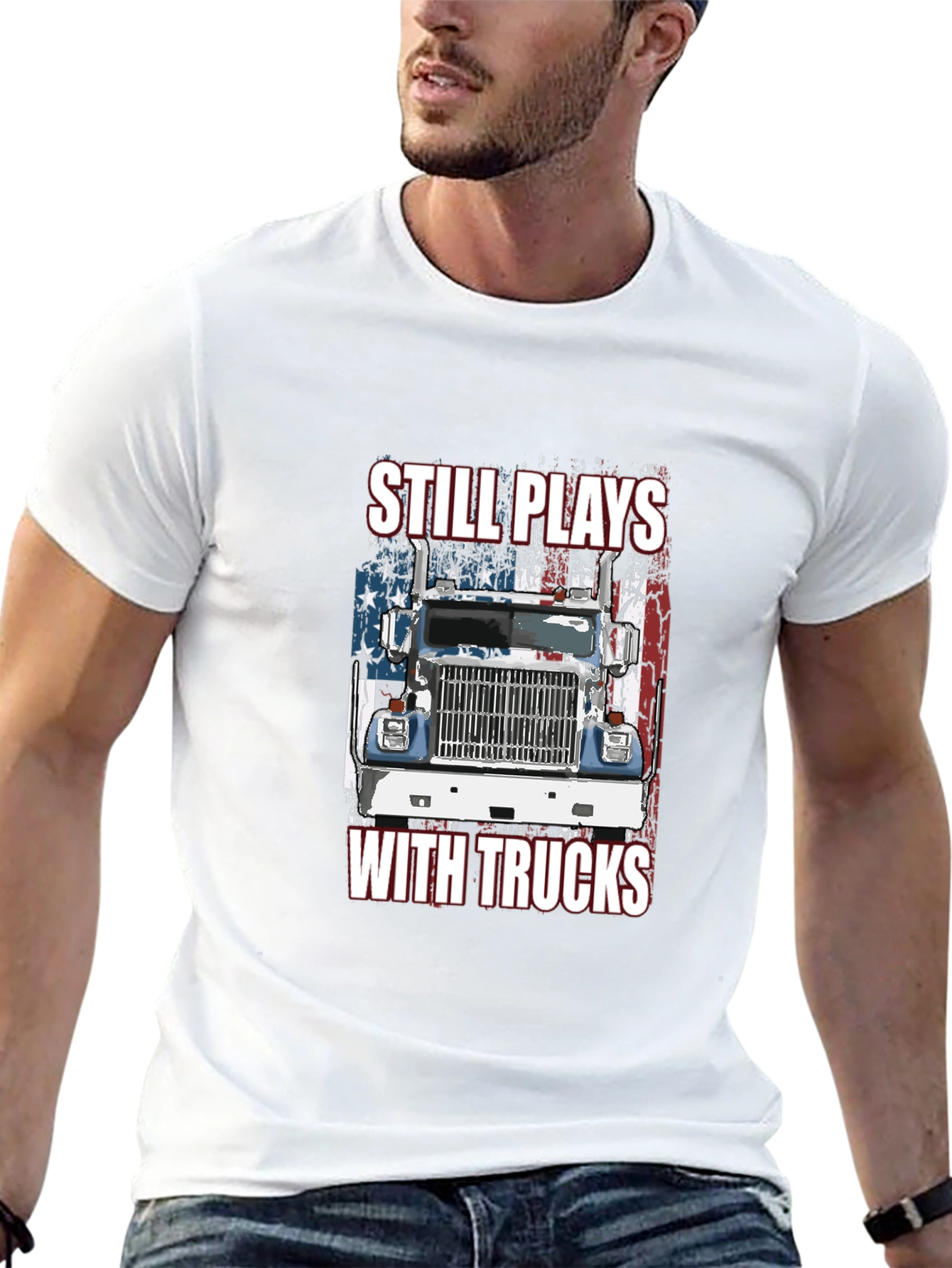 Still Plays With Trucks Graphic Tee