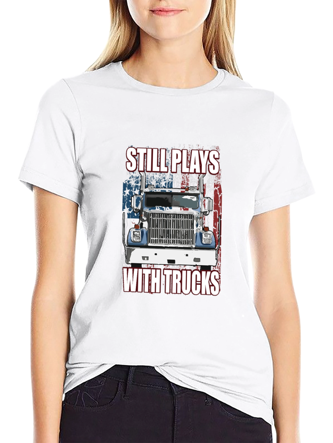 Still Plays With Trucks Graphic Tee