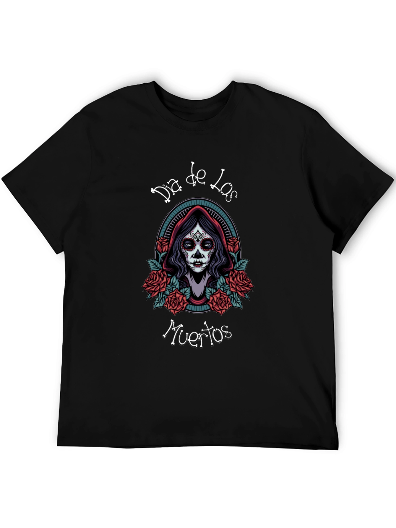 Dia de los Muertos T-Shirt Sugar Skull Graphic Tee